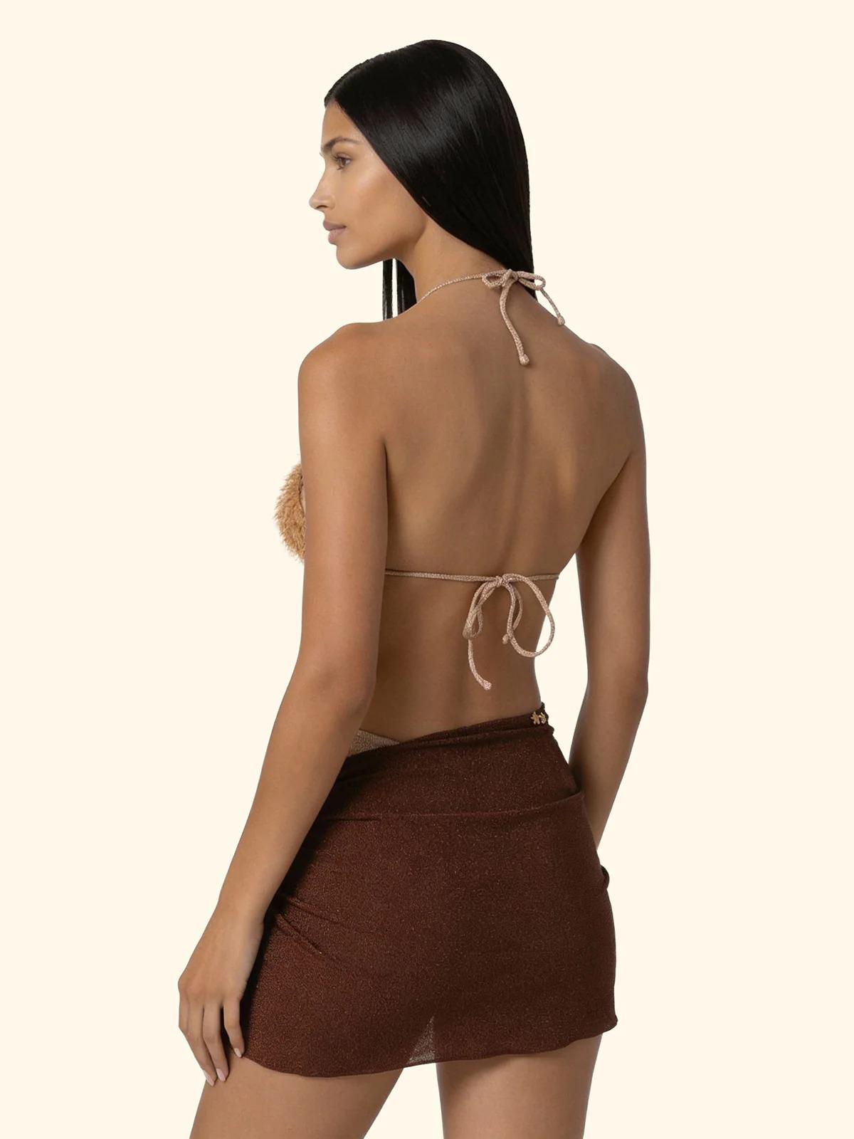 Pareo Corto Donna F**K Brown SW1147-BN FK26-SW1147 BN F**K 