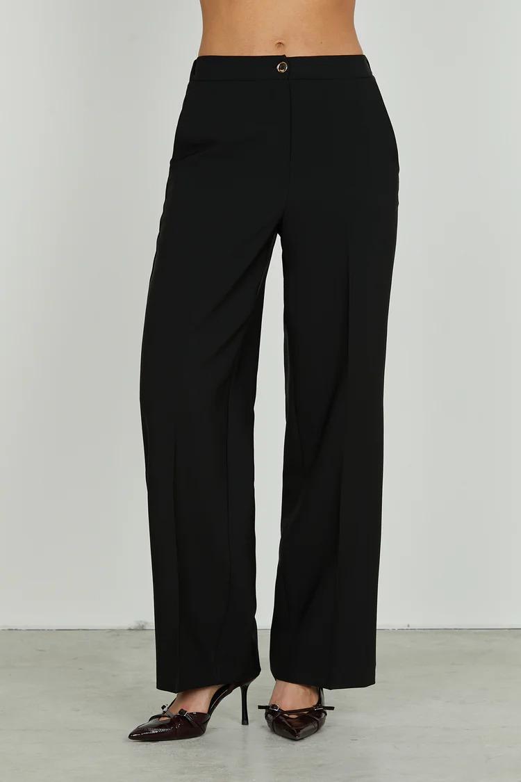 Relish Panta CASTELLA_C vita alta con elastico più tasche francesi black RDA2507006058 BLACK RELISH 