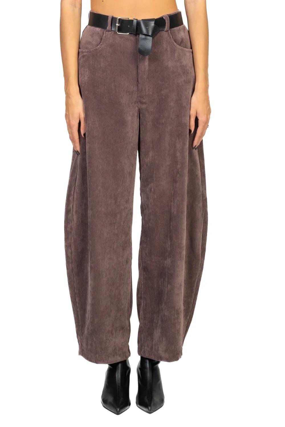 Vicolo - Pantalone barrel velluto a coste Art. TF2015 BORDEAUX TF2015 BORDEAUX VICOLO 