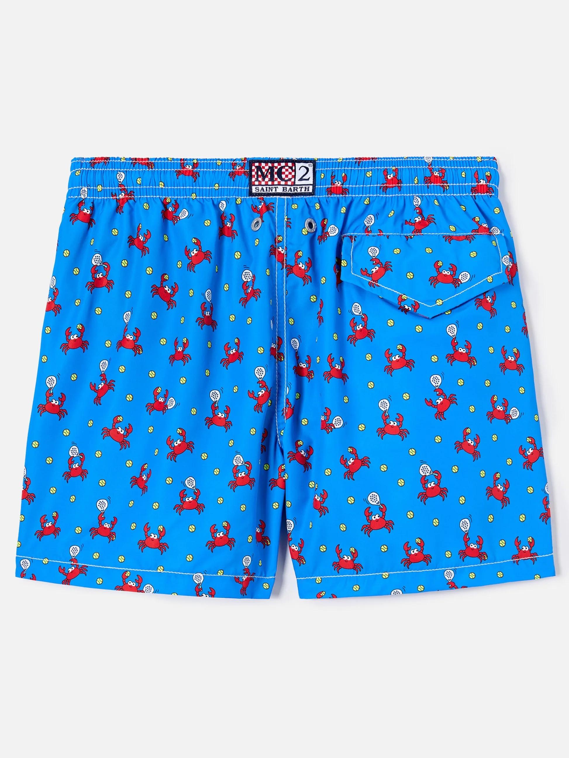 Costume Jean Lighting con stampa Granchi che giocano a padel all-over JEA0004 02395L MC2 SAINT BARTH 