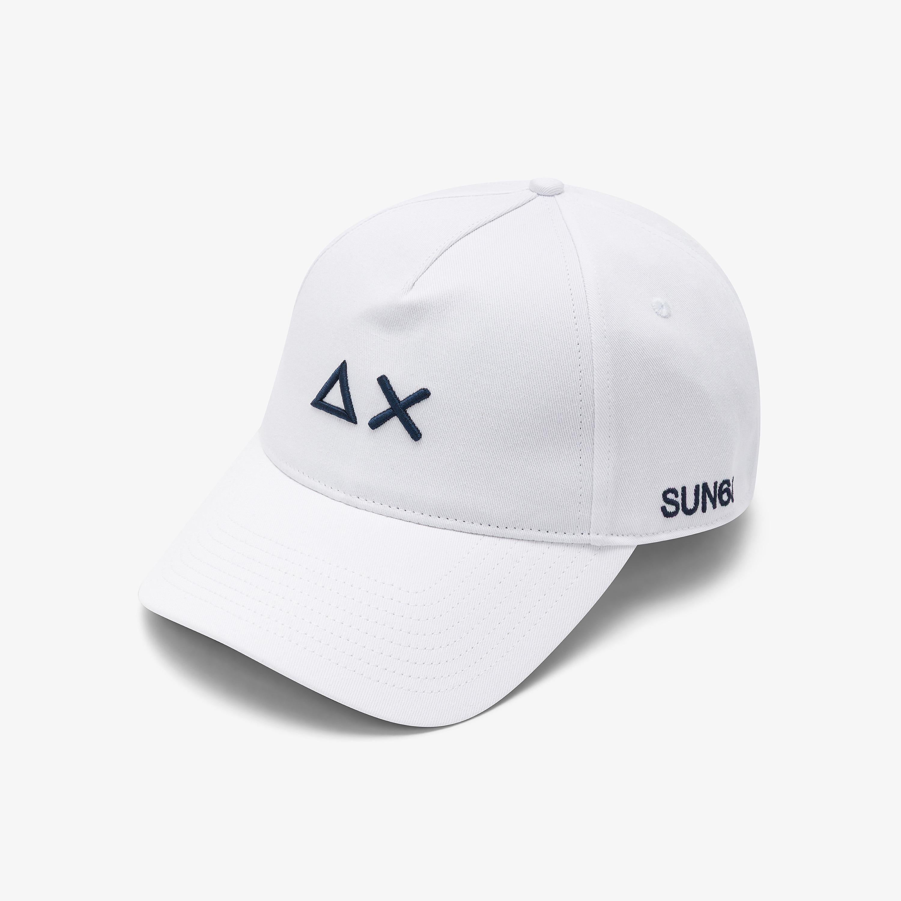 SUN68 Beach cap logo ax Bianco X36126 01 SUN 68 