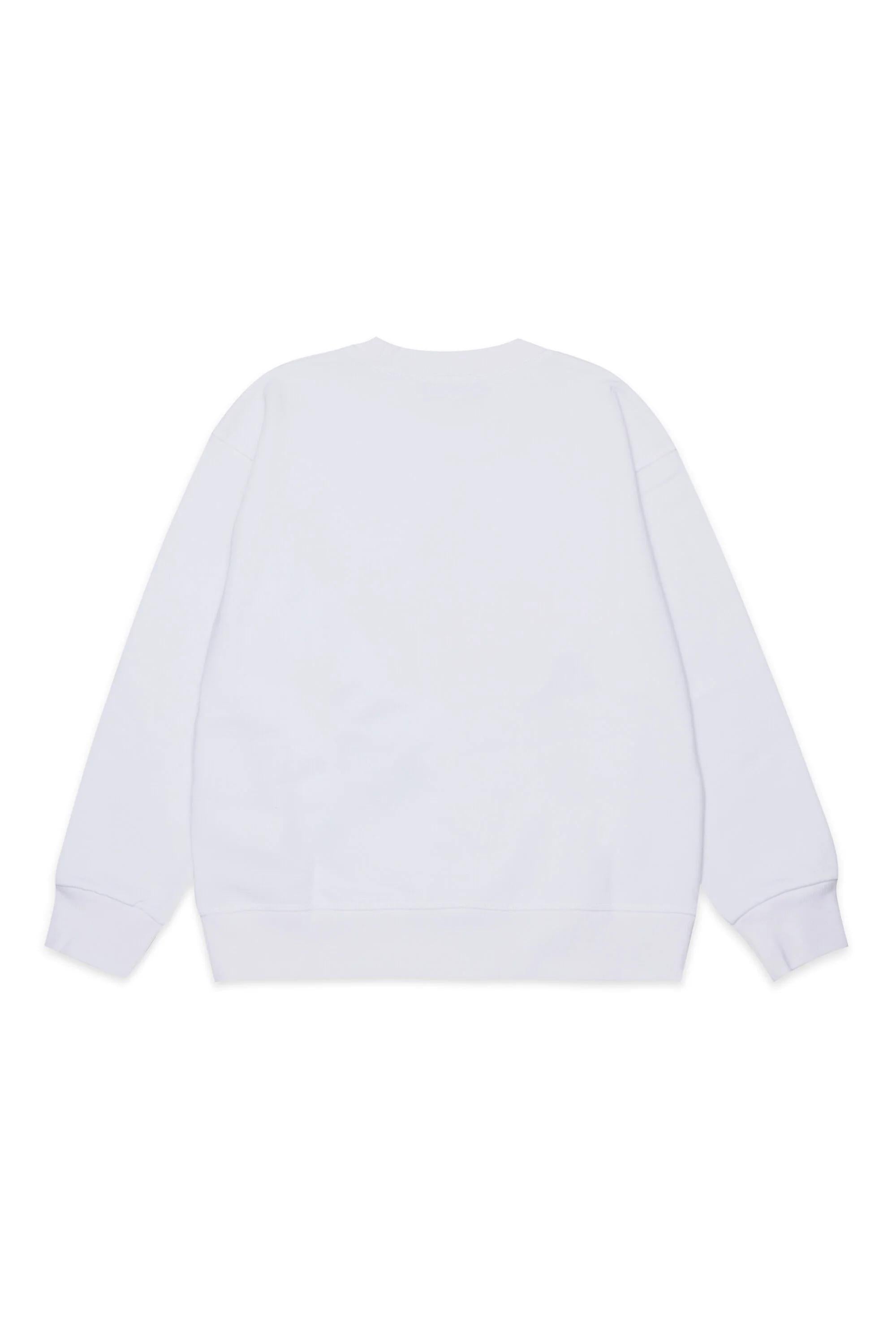 DSQUARED2<BR/>Felpa girocollo con logo bianca DQ31932-D0AGW DQ100 DSQUARED KID 
