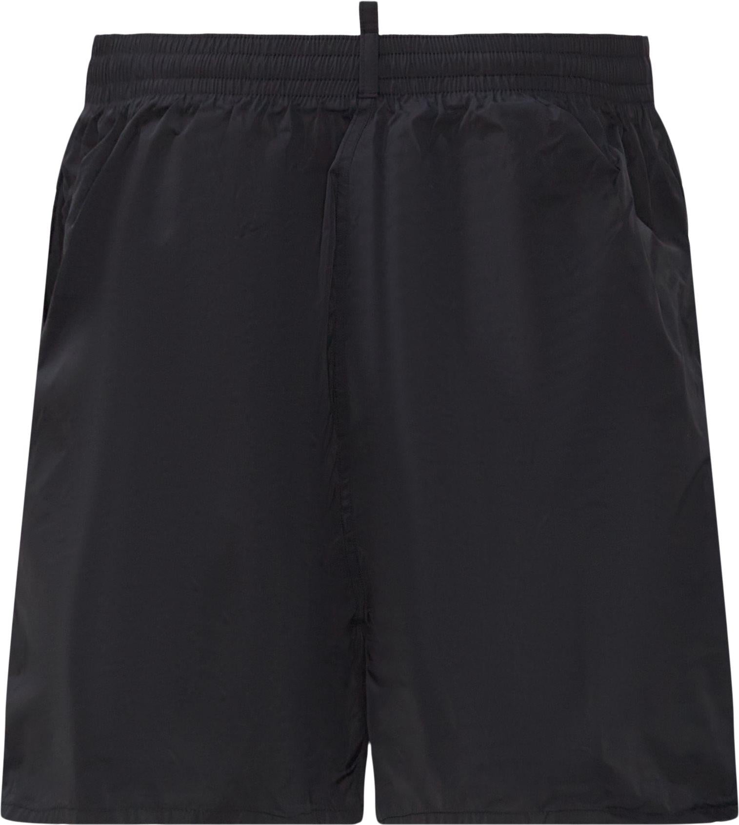 Costume Disquared2 boxer nero stampa bianca
