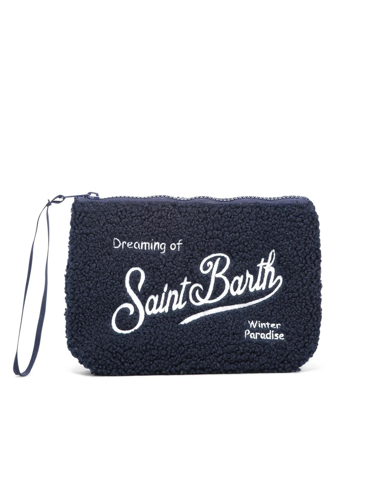 MC2 SAINT BARTH Pochette Aline Teddy Blu ALI0023 00164I MC2 SAINT BARTH 