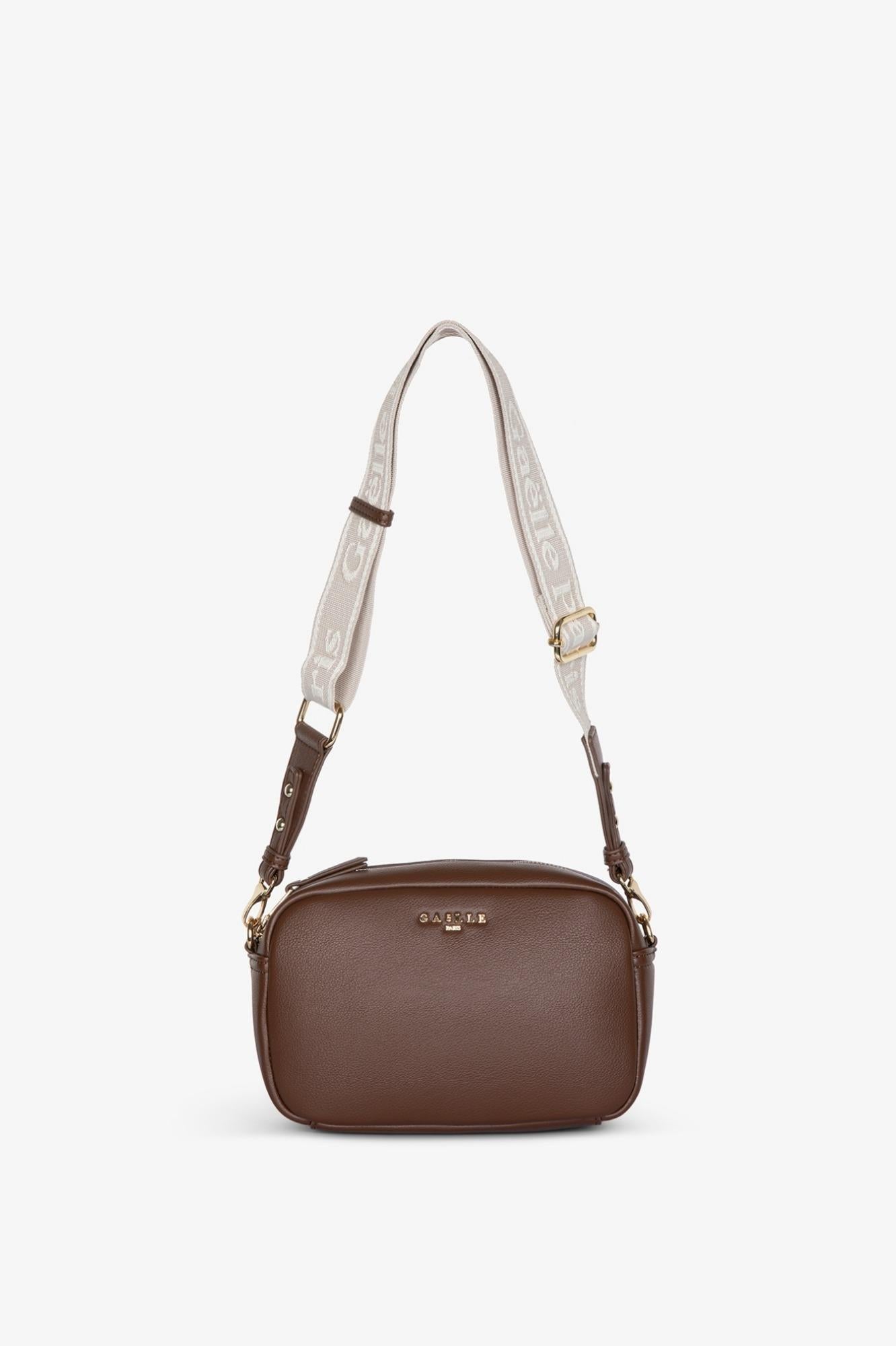Regular Camera Bag Con Tracolla Jacquard  Moka - Gaëlle Paris GAACW03129-MTFI0007 MA63 GAELLE 