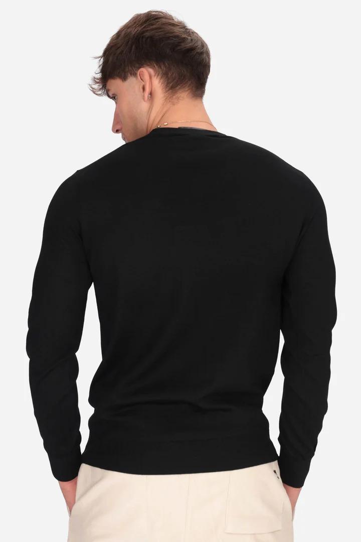 Liu-jo maglia girocollo merinos nera QXX068MA27P 22222 LIU-JO 