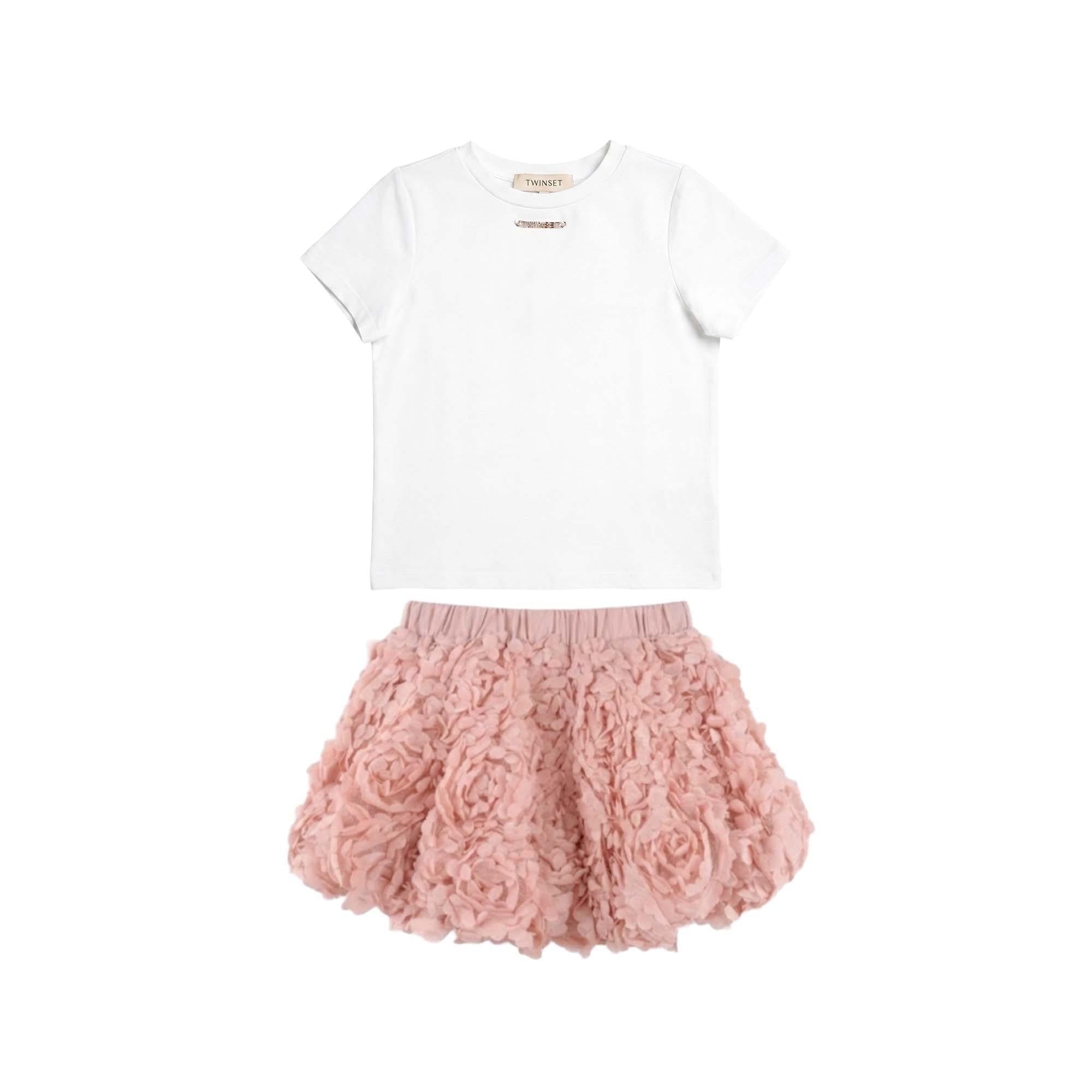 TWIN-SET Completo t-shirt e gonna bambina 261GB2100 13233 TWINSET 