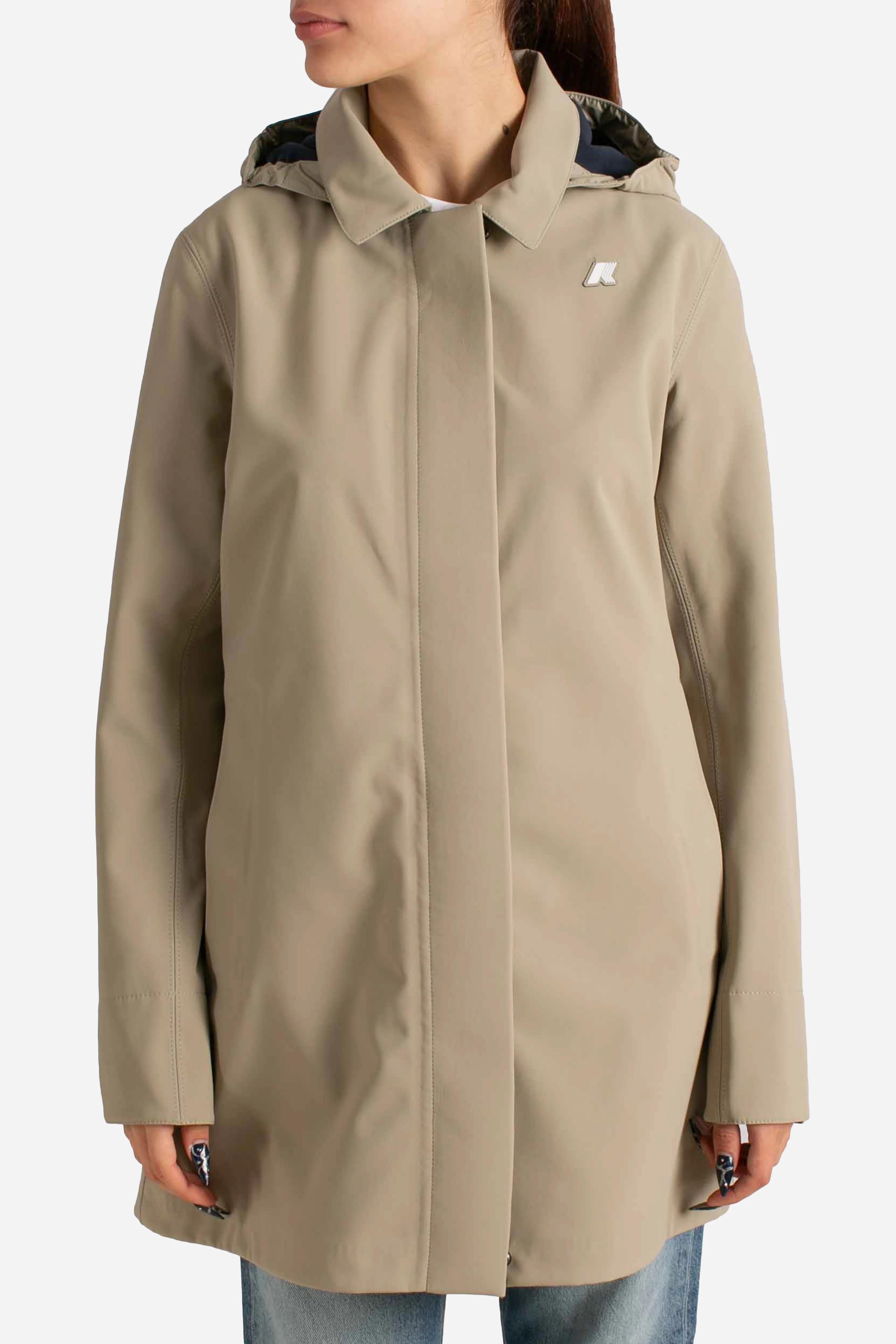 Giubbino K-Way Mathy Bonded Green Oak-Blue Depth K2148BW B3B K-WAY 