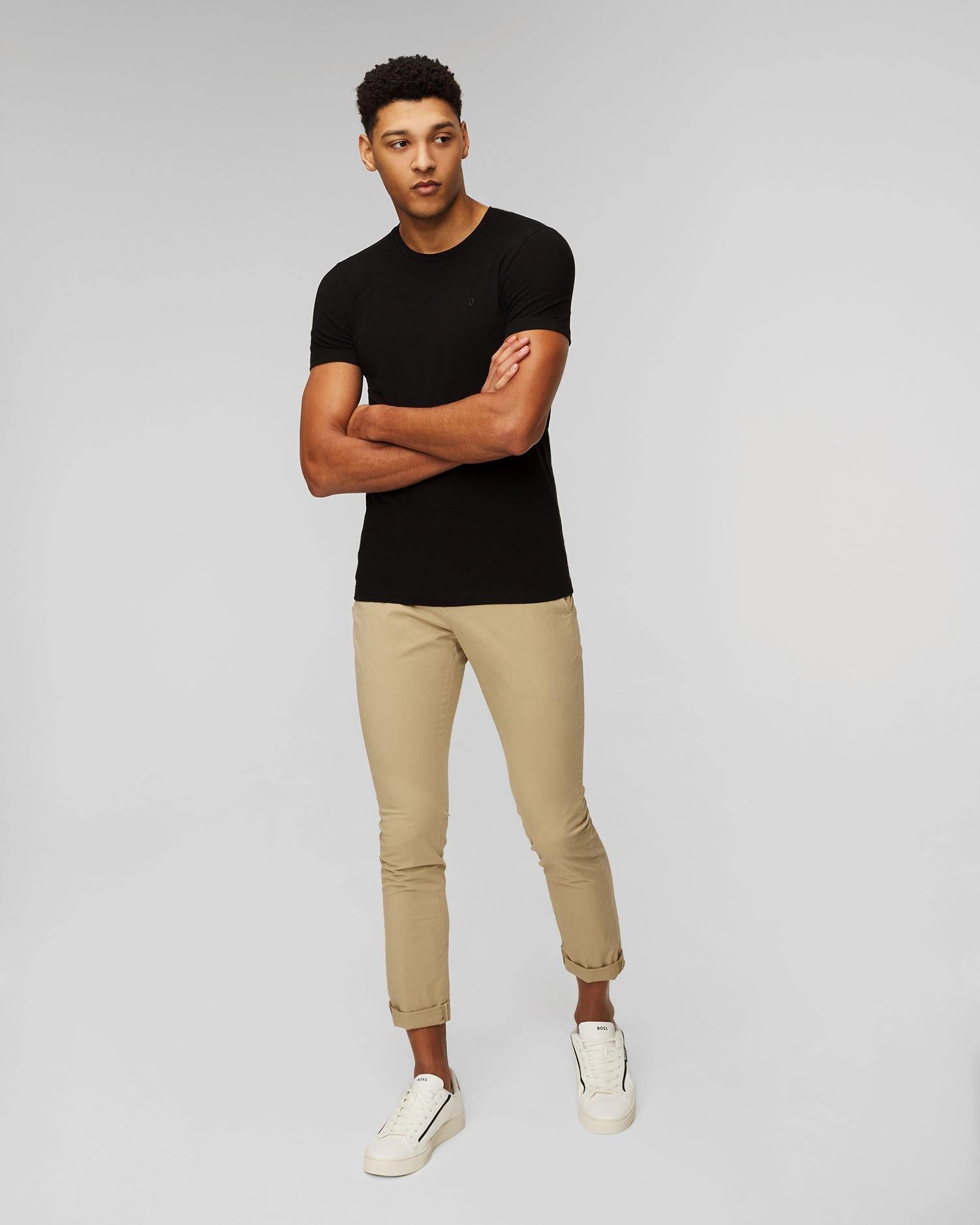 T-shirt bianca da uomo Dondup Nero US221-JS0125U-ZL4 999 DONDUP 