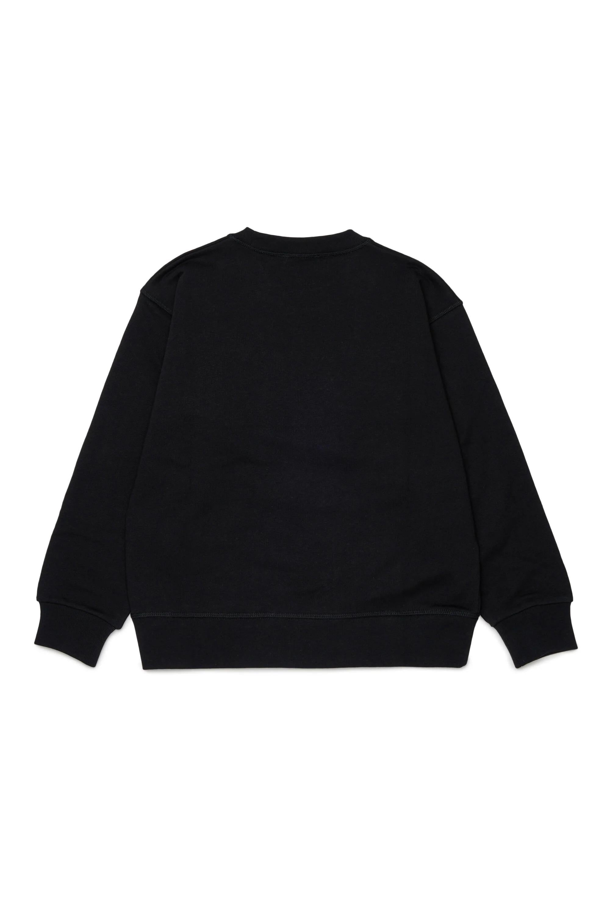 DSQUARED2<BR/>Felpa girocollo con logo DSQ2 nera DQ3187-D0AGW DQ900 DSQUARED KID 