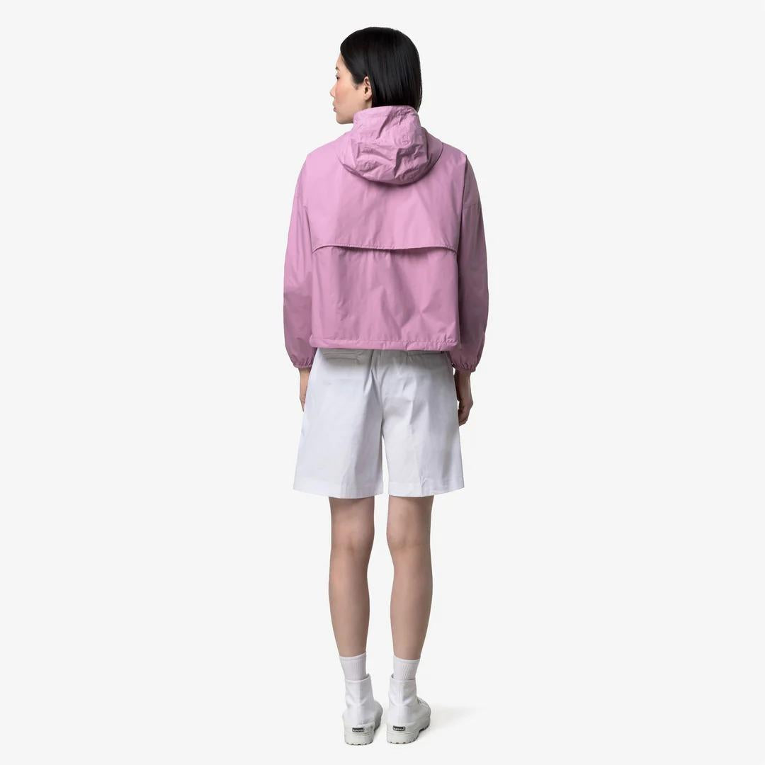 LAURETTE PLUS.2 REVERSIBLE<BR/>VIOLET GLICINE-VIOLET MAUVE WINE K81333W C05 K-WAY 