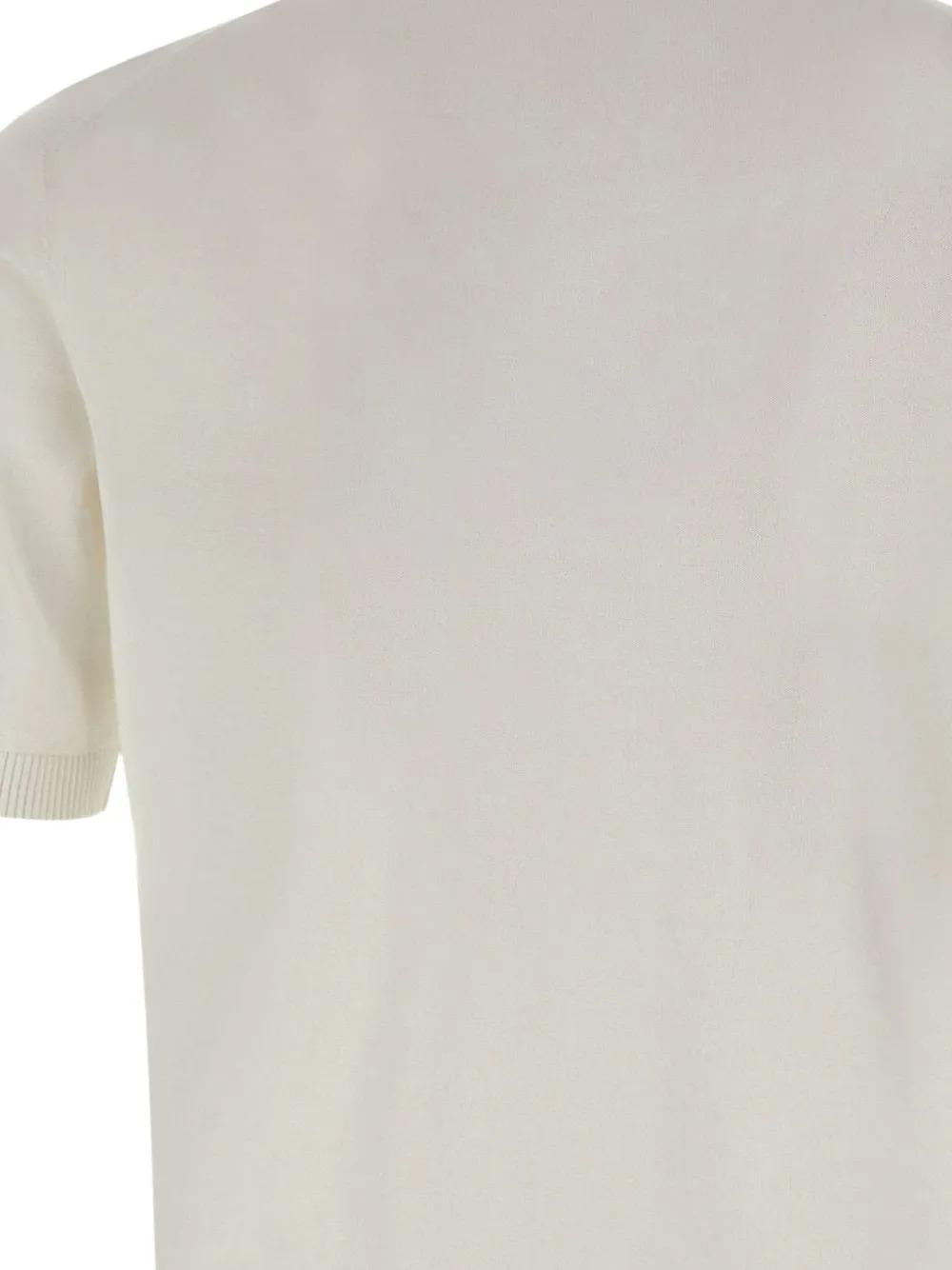 Kangra<BR/>Maglia a coste a maniche corte bianca 3016/21 01 KANGRA 