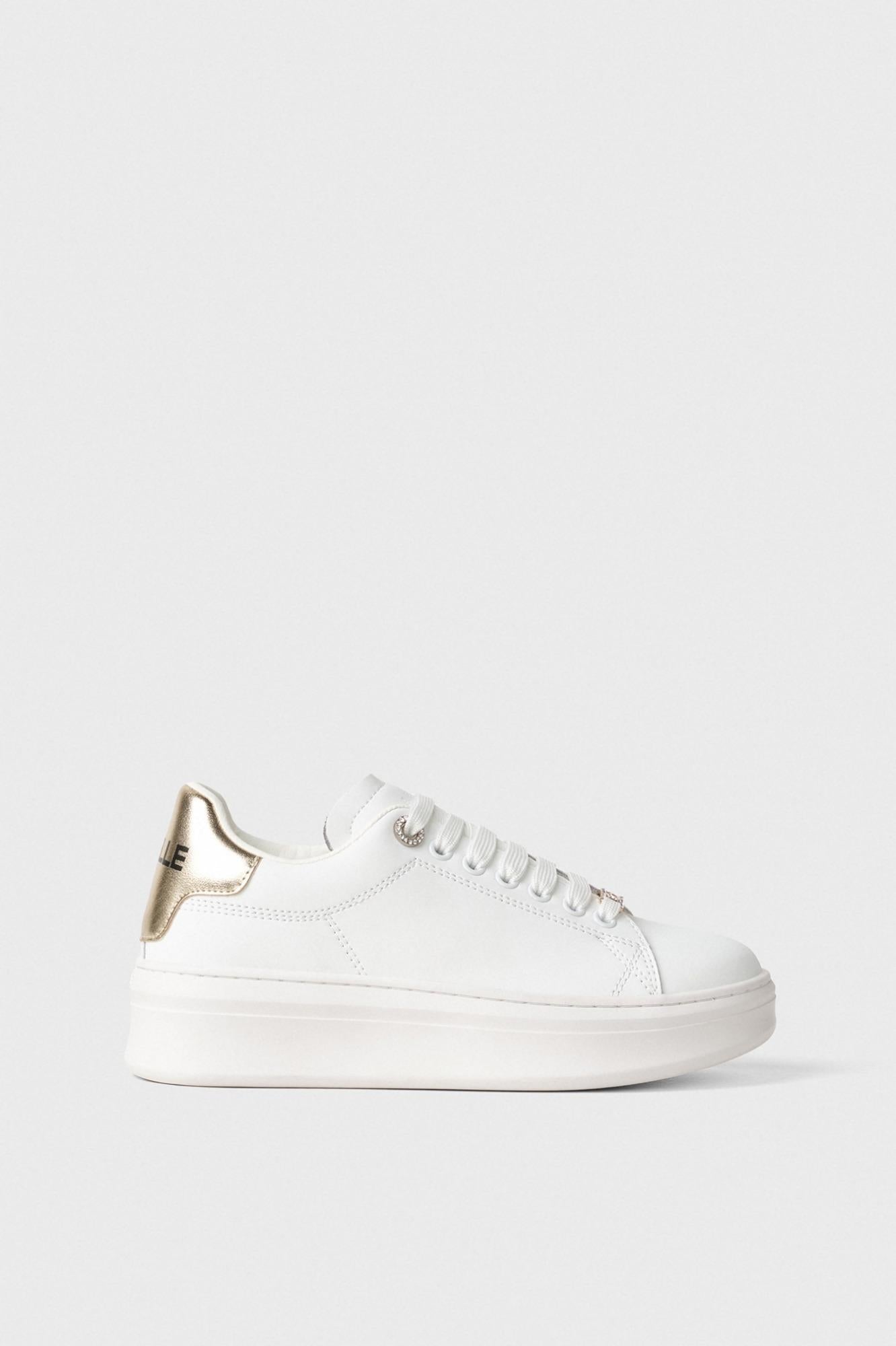 Sneaker Addict Passalaccio In Strass E Tallone In Laminato  Oro - Gaëlle Paris GACAW01452-MTFI0014 OR01 GAELLE 