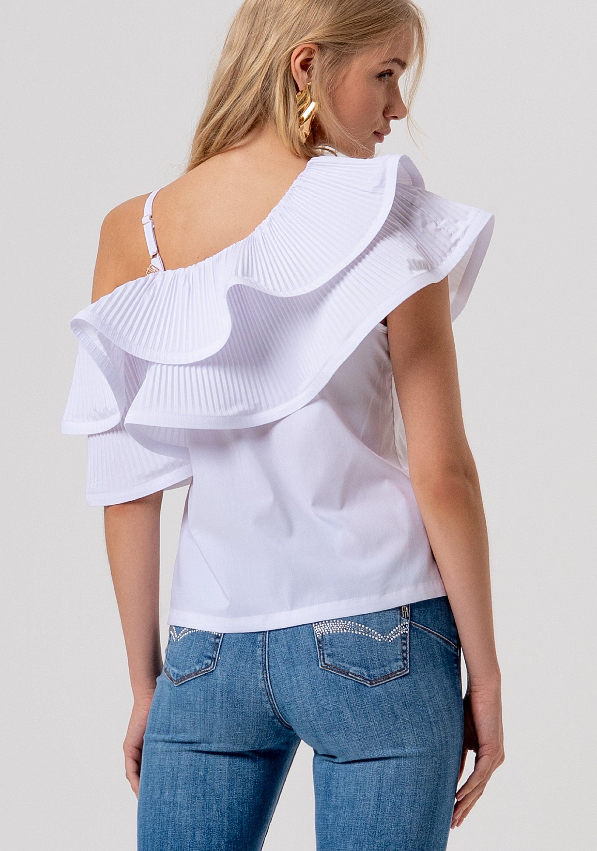 Top regular monospalla WHITE FR26ST2004W697F9 278 FRACOMINA 