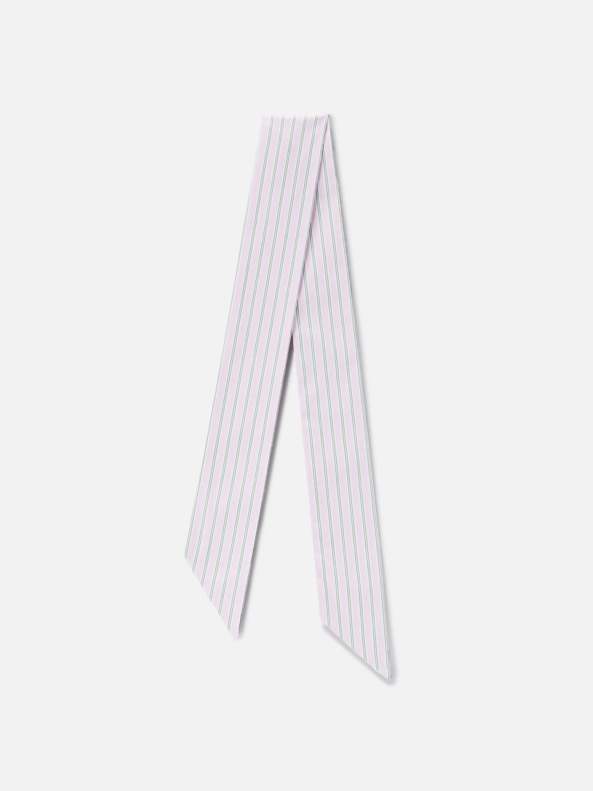 Foulard Band in cotone a righe rosa e verde FOD0003 01096L MC2 SAINT BARTH 