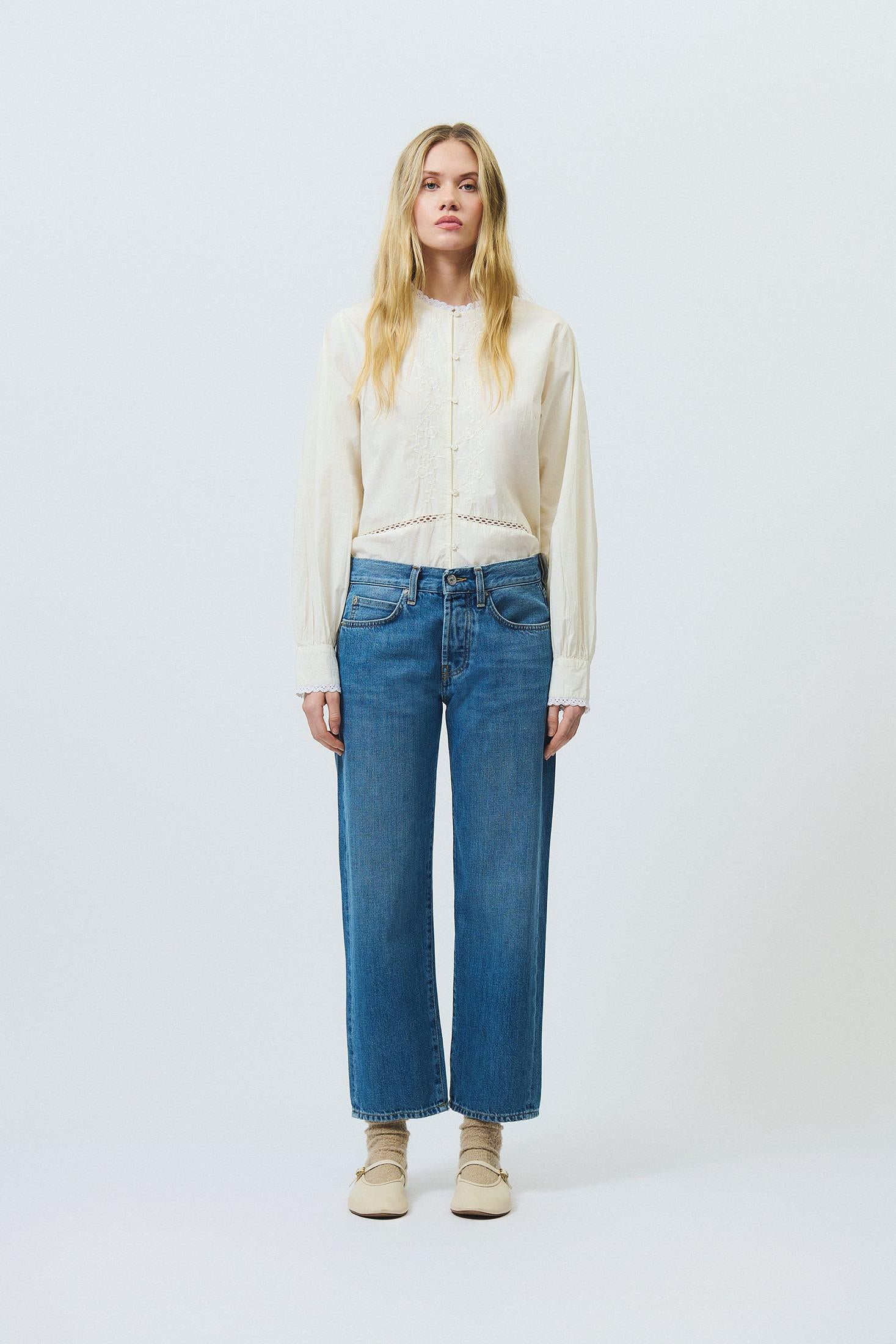 ROY ROGER'S OLD GLORY - CAMICIA FARM CON RICAMI ROG0143CS390124 C0162 ROY ROGER'S 