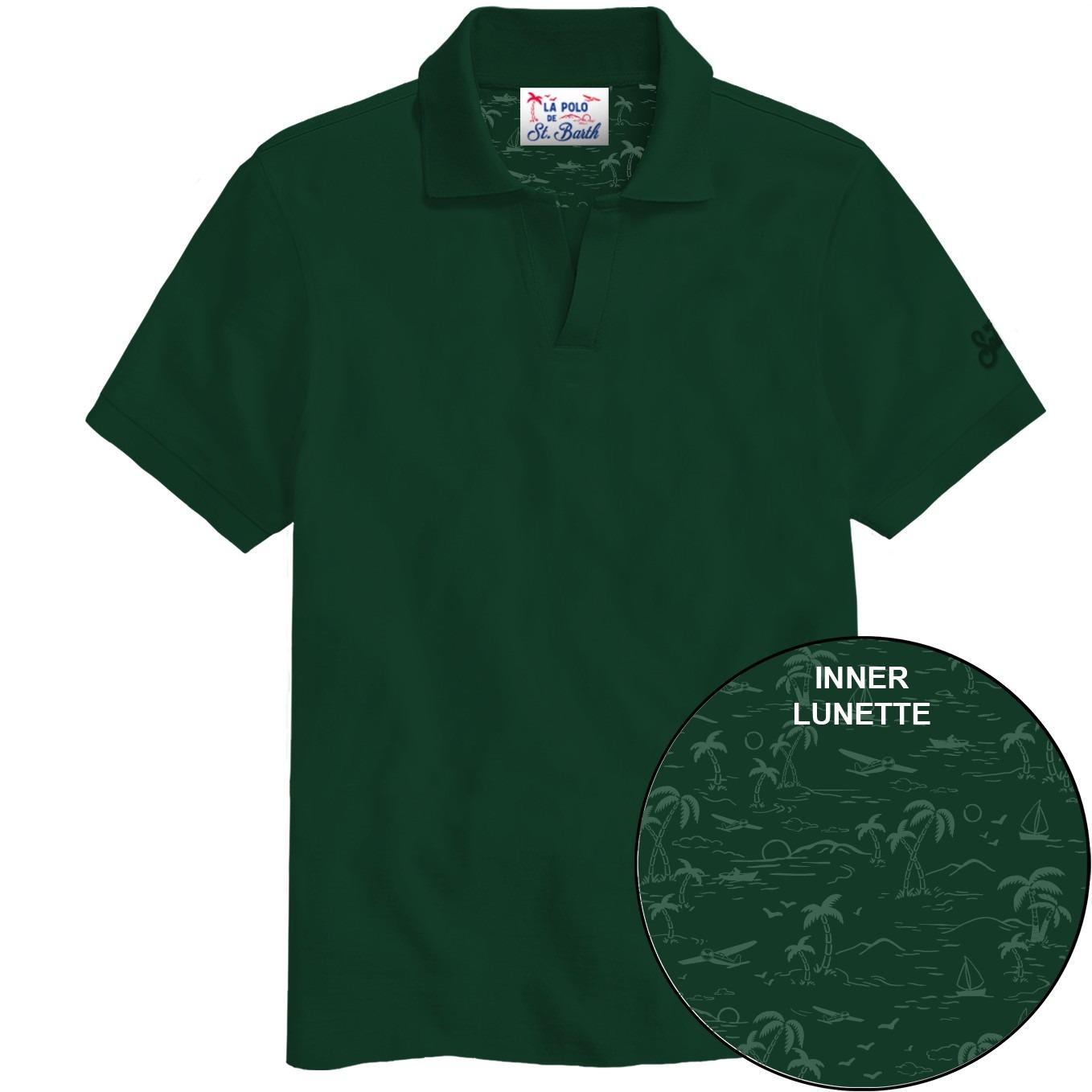 Polo  in Cotone Mc2 Saint Barth Verde art. Charles Piquet 51 British Green CHS0001 01135L MC2 SAINT BARTH 