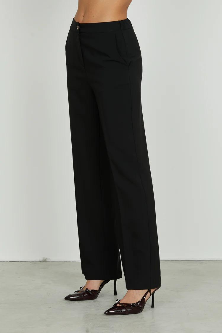 Relish Panta CASTELLA_C vita alta con elastico più tasche francesi black RDA2507006058 BLACK RELISH 