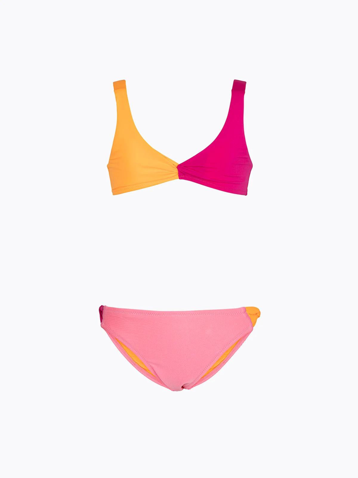 Bikini Bambina F**K Top con Slip Fisso Rosa SG0635-PK FJ26-SG0635 PK F**K 