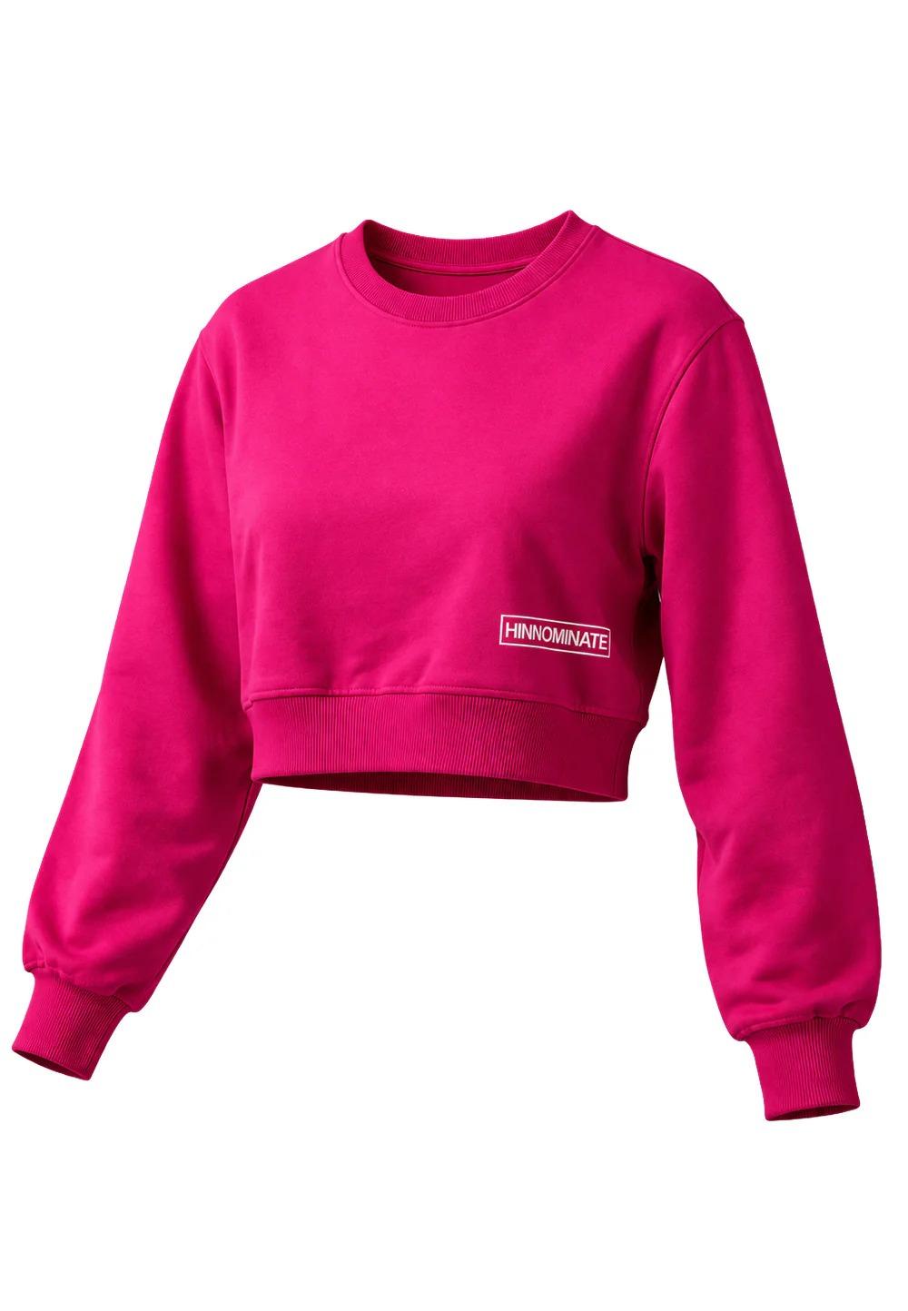 Felpa Crop HINNOMINATE da BAMBINA - Fucsia 3645FY00330 FLAMINGO HINNOMINATE 