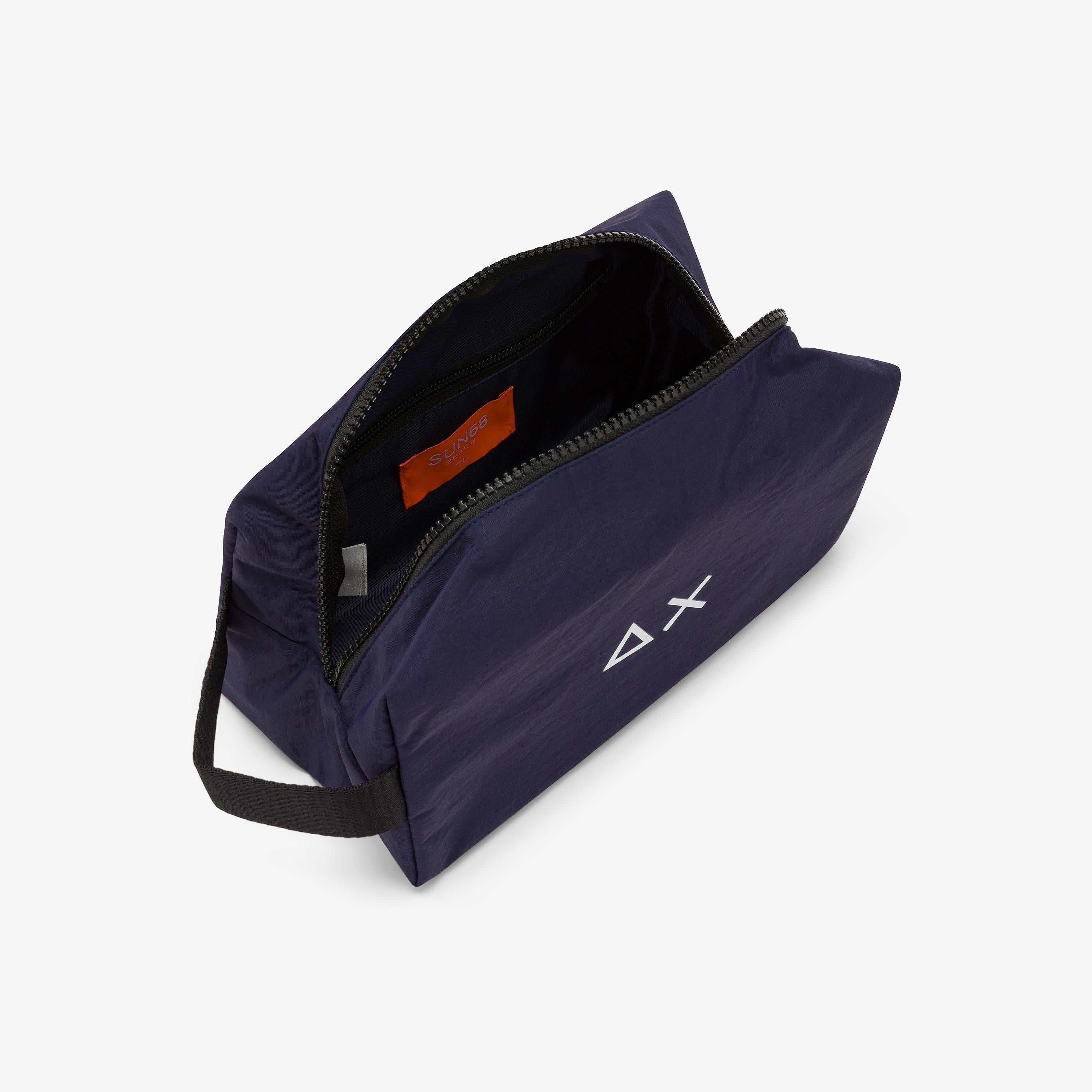SUN68 Nylon beauty case Navy Blue W36105 07 SUN 68 