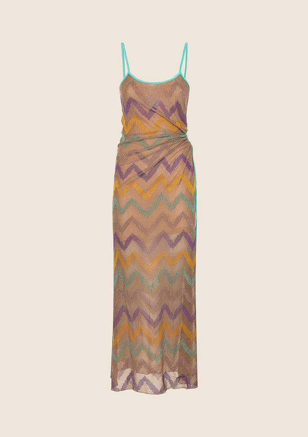 Vestito Lungo Donna F**K Multicolor 0906-MC