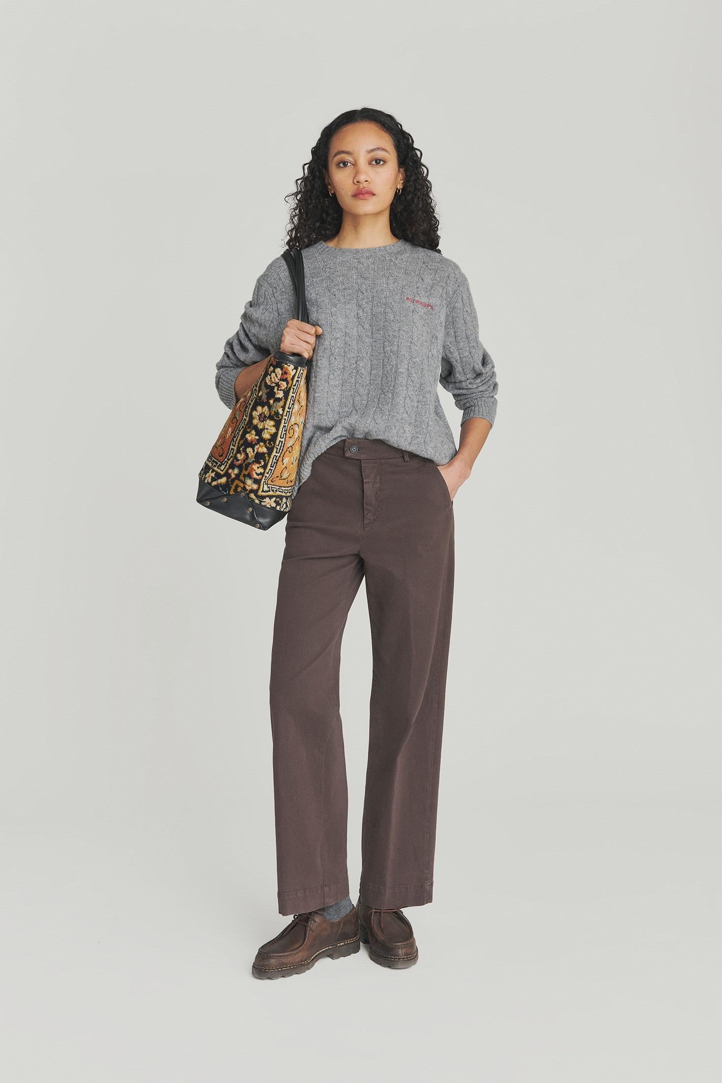 PANTALONE LAIS IN BULL BROWN RND041P4030112 C0241 ROY ROGER'S 