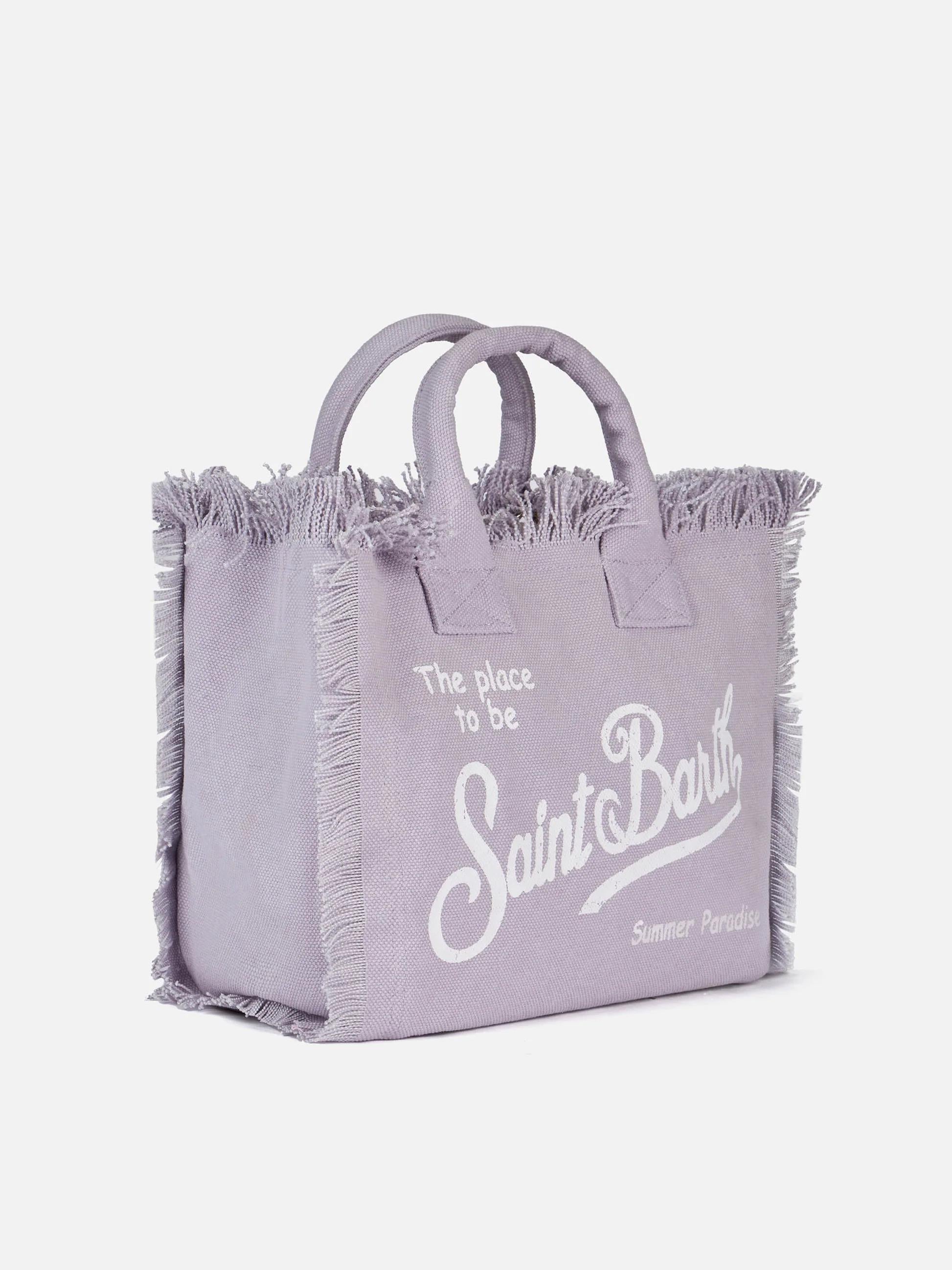 Borsa Colette in canvas di cotone lilla COL0001 02562L MC2 SAINT BARTH 