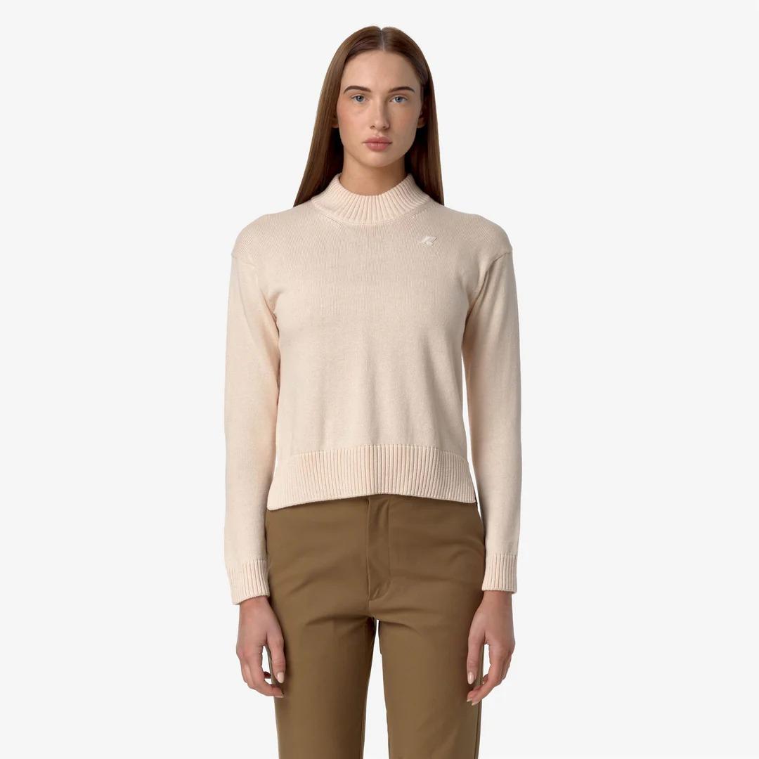 AGATA COTTON CASHMERE<BR/>PINK DIRTY MELANGE K81341W KA0 K-WAY 