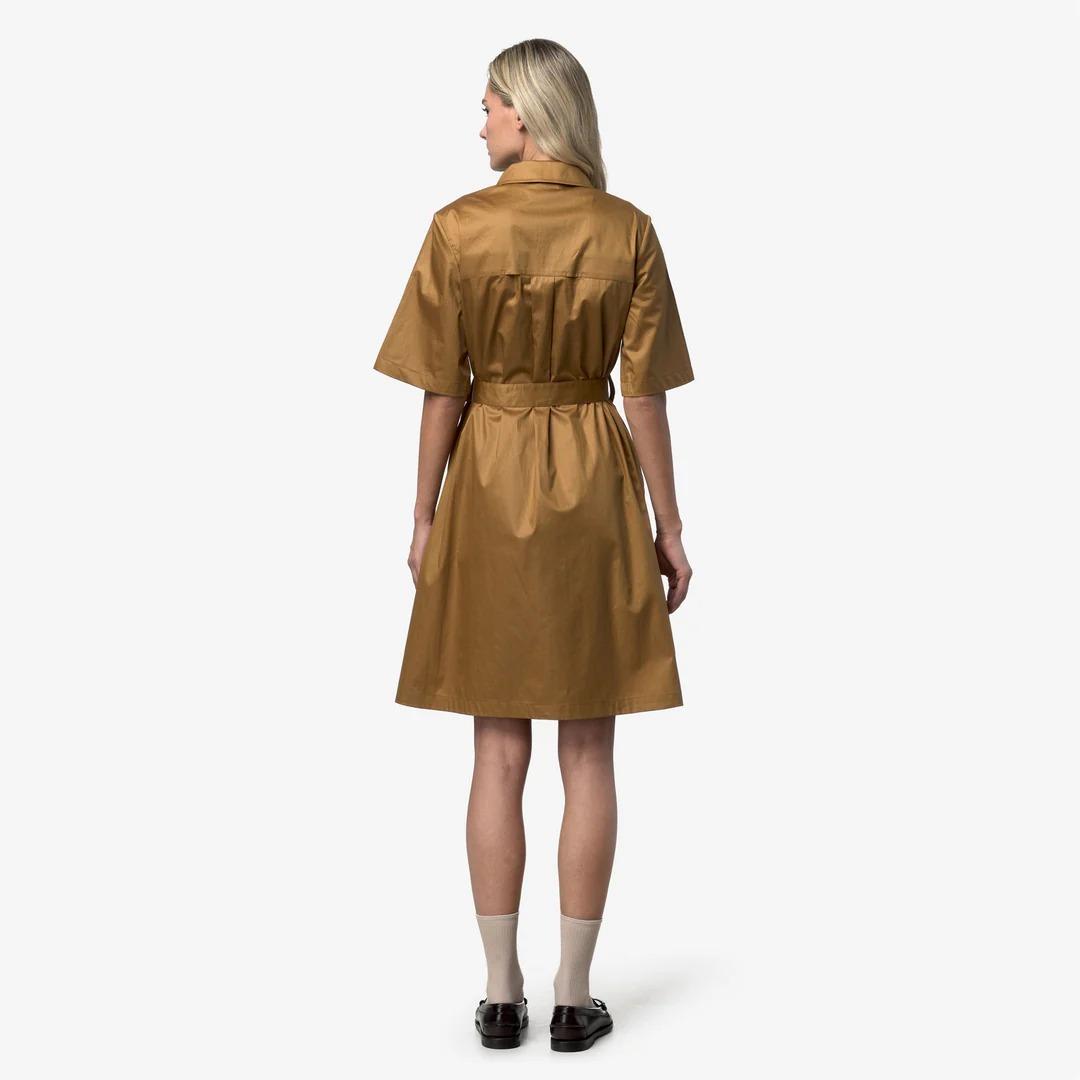 NOUAILLE SHINY COTTON<BR/>BROWN BISTRE K2147IW V04 K-WAY 
