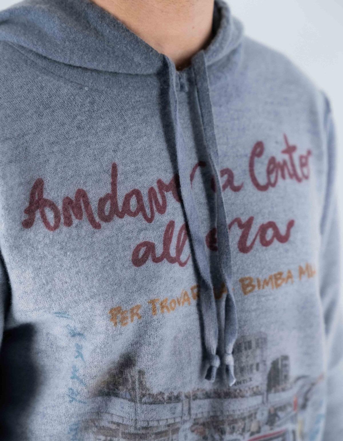 Bob Maglieria Con Cappuccio Stampata E Reversibile SALLY-PRINT72 ROYAL BOB 