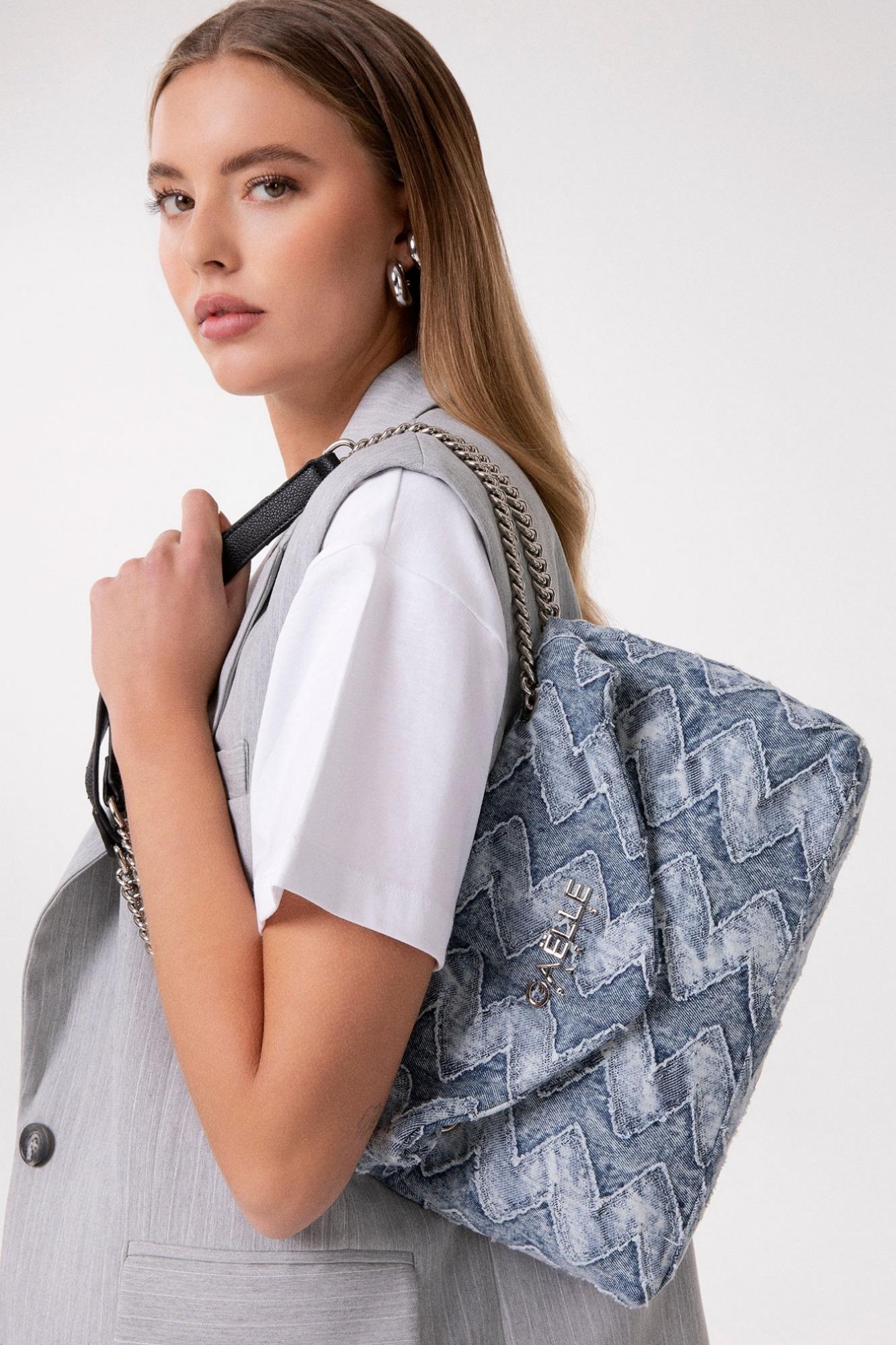 Regular Shoulder Strap Denim  Blu - Gaëlle Paris GAACW03103-MTTE0001 BL01 GAELLE 
