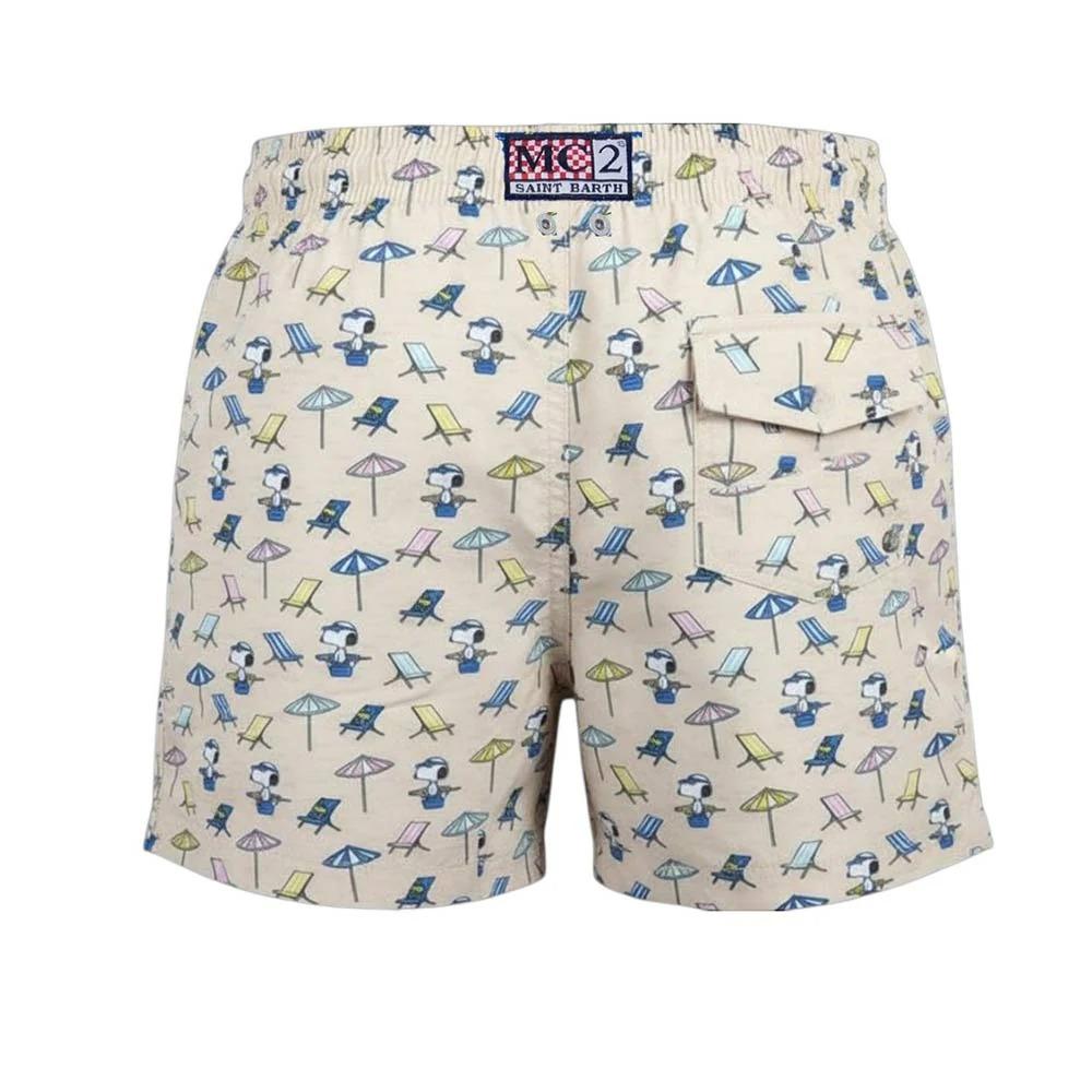 Mc2 Saint Barth Costume Jean Lighting Con Stampa Snoopy Relax JEA0004/00592L Per Bambino JEA0004 00592L MC2 SAINT BARTH 