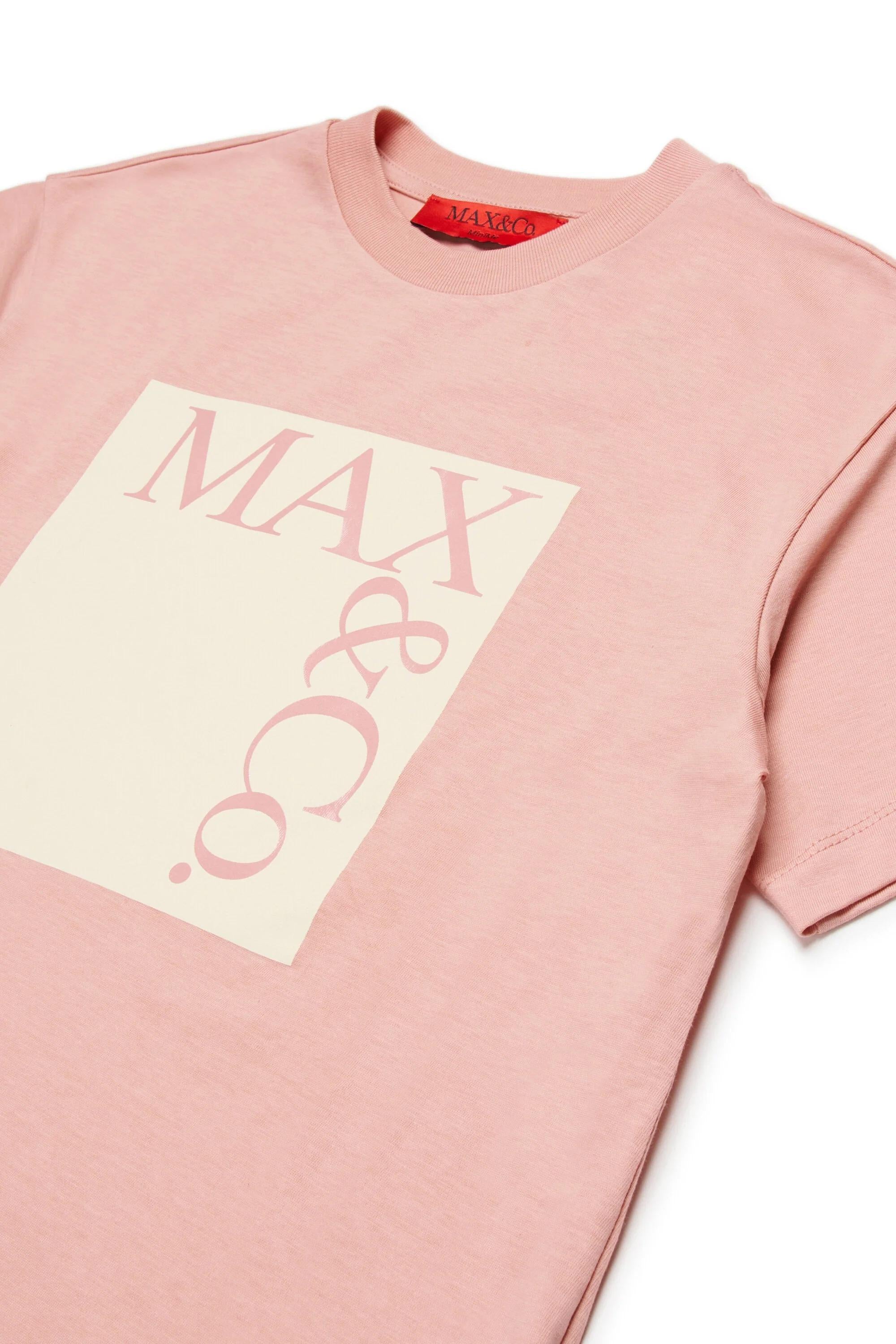 MAX&Co.<BR/>Maglietta Icona con logo rosa MX0005-MX057 MX310 MAX&CO KID 