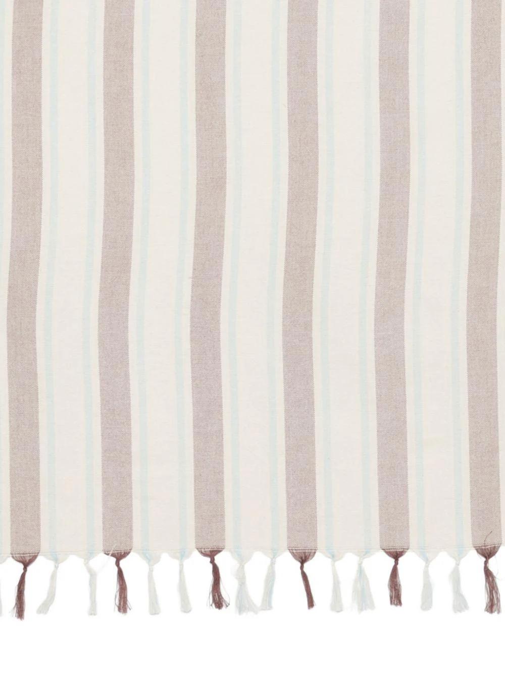 Telo mare MC2 Saint Barth beige con motivo a righe FOUL002 02597L MC2 SAINT BARTH 