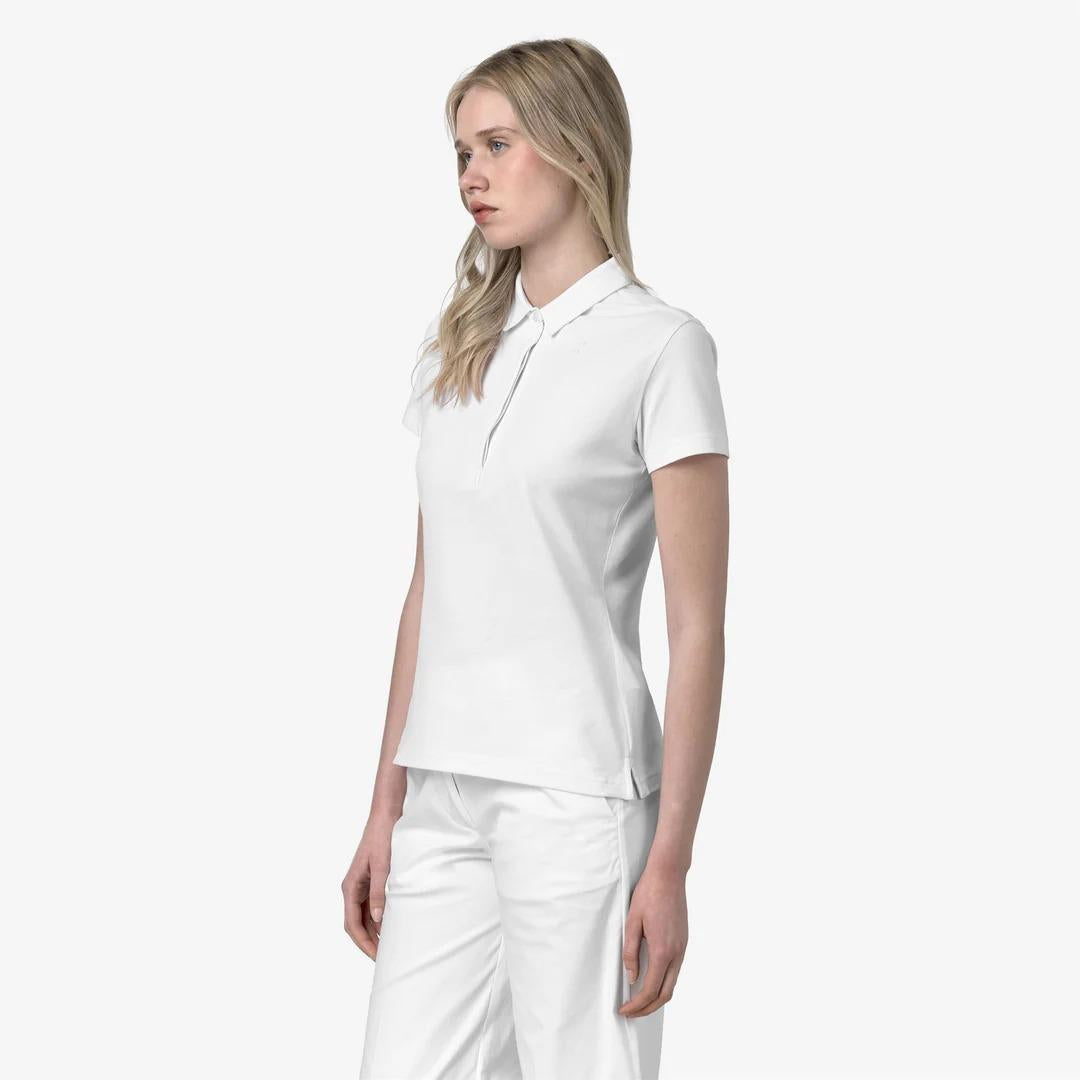 AMEDEA PIQUE SLIM<BR/>WHITE K1127GW 001 K-WAY 