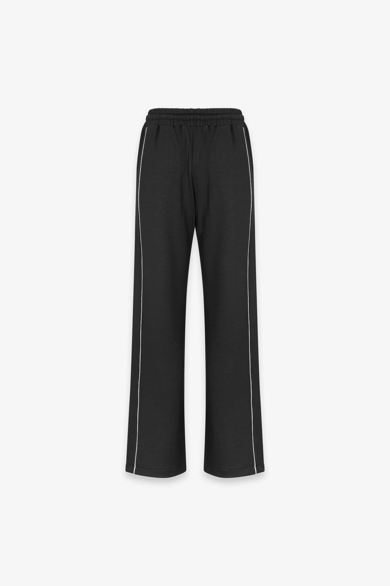 Pantalaccio Dritto Morbido Con Coulisse In Vita E Tasche Alla Francese  Nero - Gaëlle Paris GAABW09388-TMTM0017 NERO GAELLE 