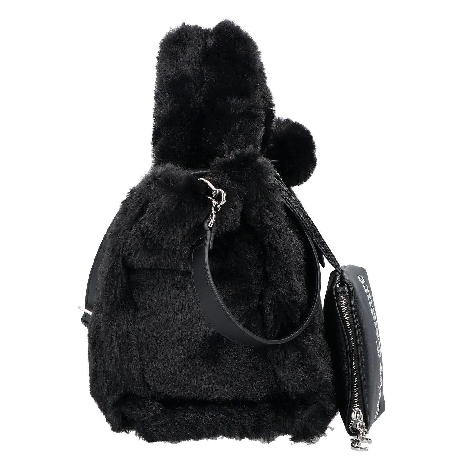 Juicy Couture Iris Fur Borsa shopper M 32 cm nera BIJIR8956WZ C000 JUICY COUTURE 