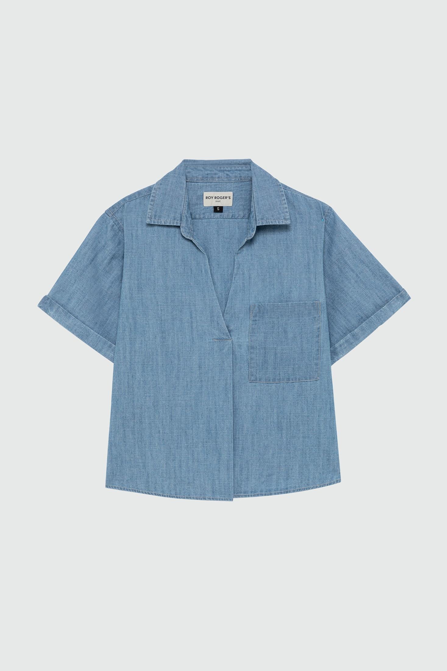 CAMICIA ROY ROGER'S REPUBLIC IN CHAMBRAY BLEACH RND92294CQ310102 C0090 ROY ROGER'S 