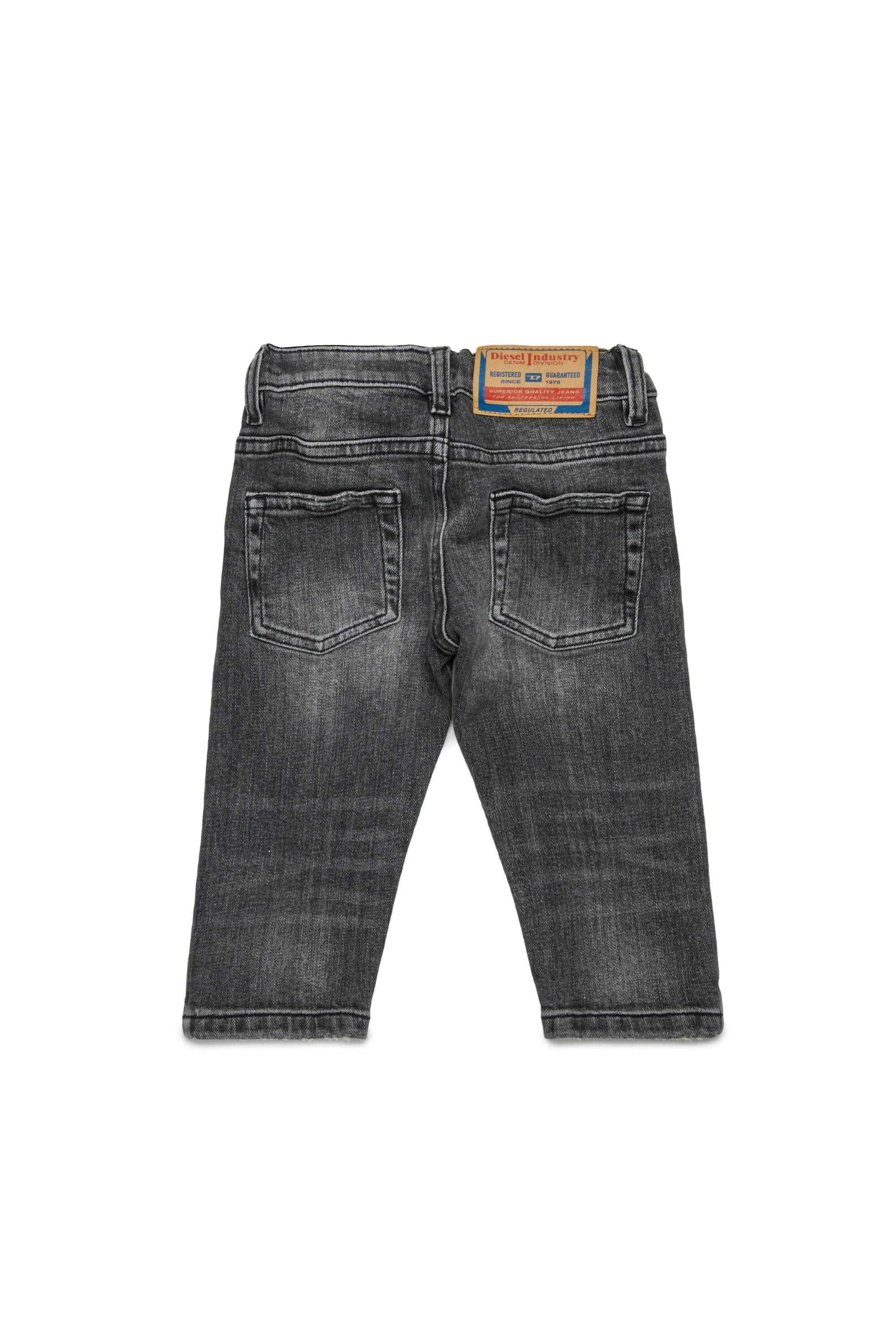 DIESEL<BR/>Jeans regular grigio scuro con strappi - D-Jools-B K00238-KXBQR K02 DIESEL 
