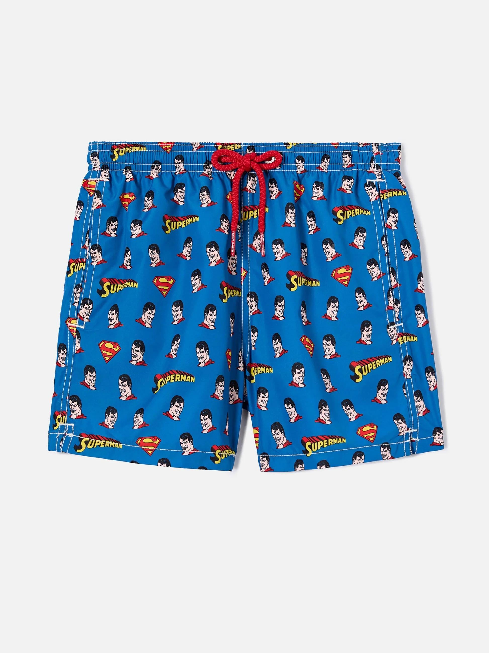 Costume Jean Lighting con stampa Superman all-over | Special Edition JEA0004 03759L MC2 SAINT BARTH 