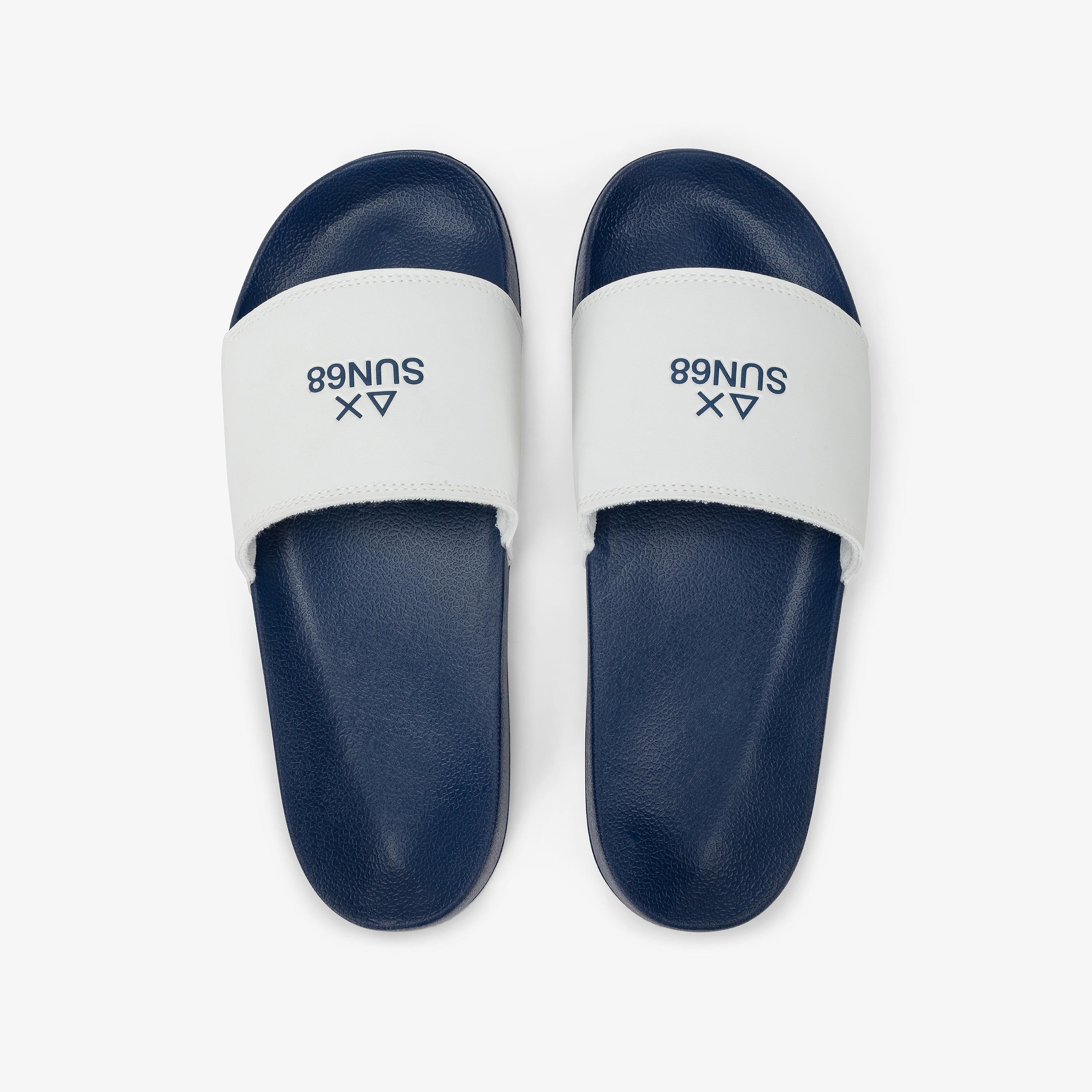 SUN68 Beach slippers Navy Blue/Bianco X36101 0701 SUN 68 