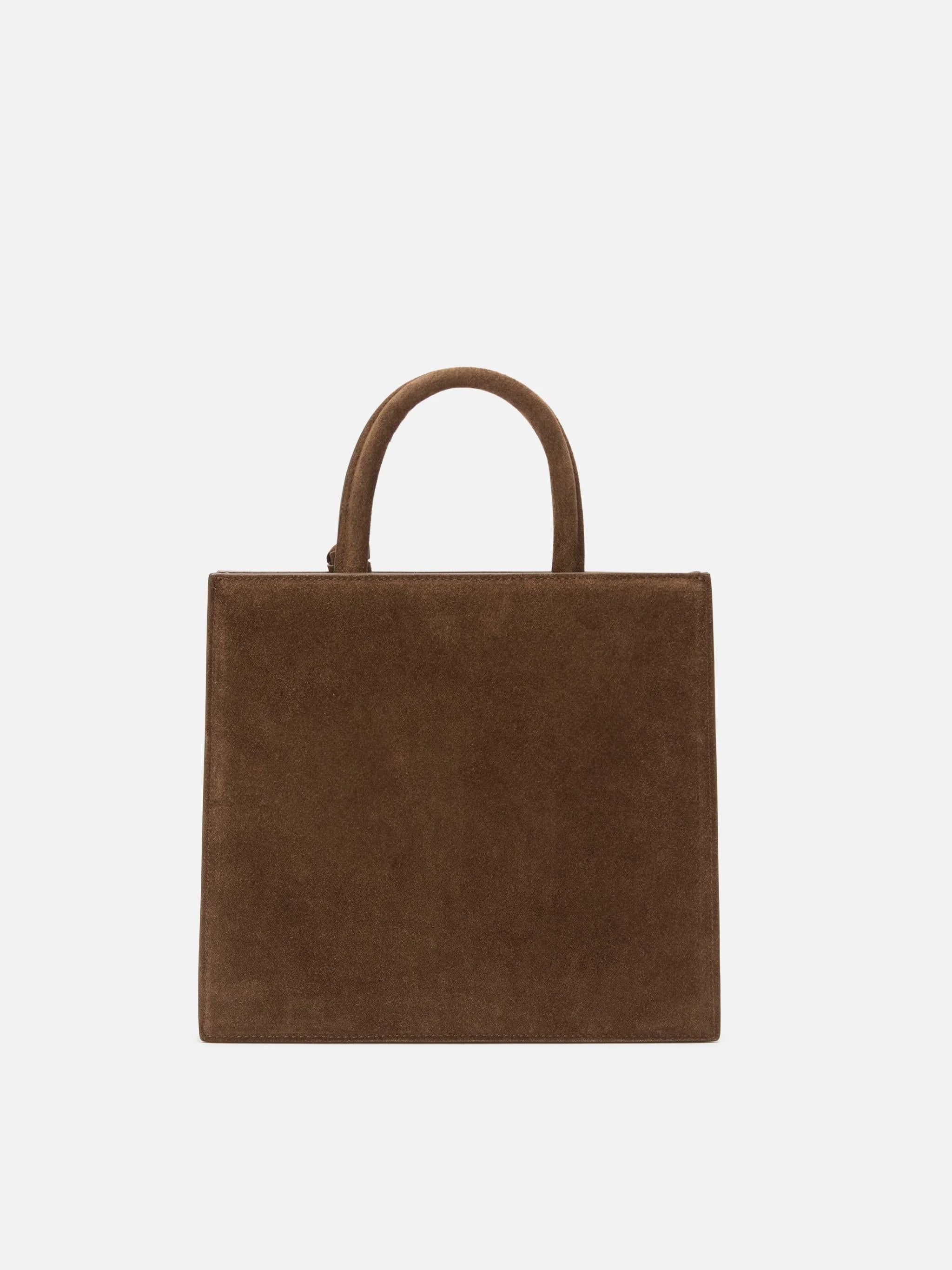 Borsa a mano Shop Bag Midi in pelle scamosciata marrone SHBM0001 00708I MC2 SAINT BARTH 