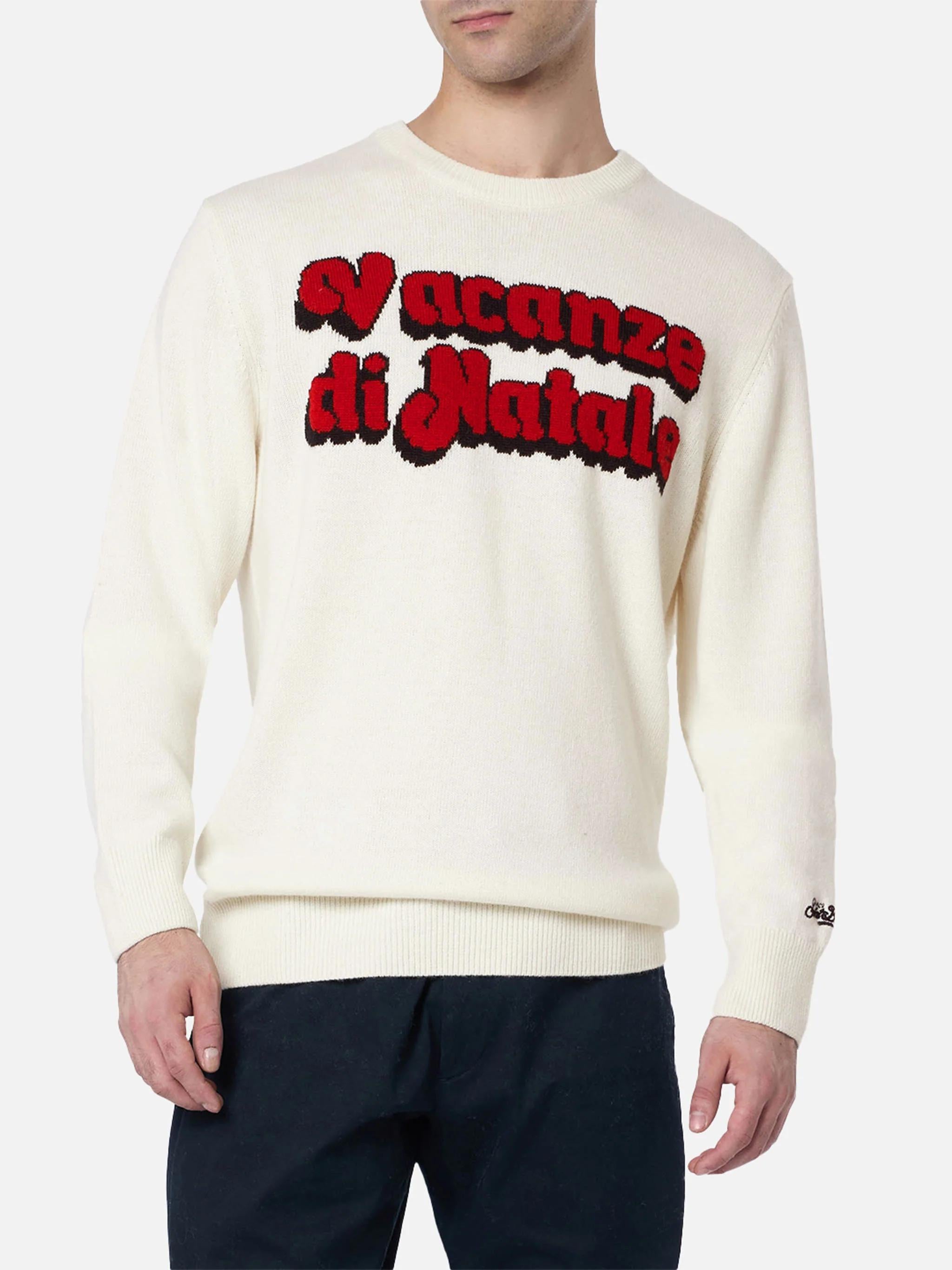 Maglia uomo Airone con jacquard Vacanze di Natale | VACANZE DI NATALE EDIZIONE SPECIALE HER0001 02226I MC2 SAINT BARTH 