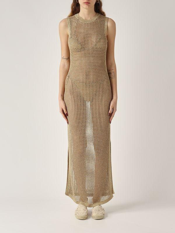 MC2 SAINT BARTH<BR/>Abito donna Eileen in maglia lurex oro EIE0001 08725L MC2 SAINT BARTH 