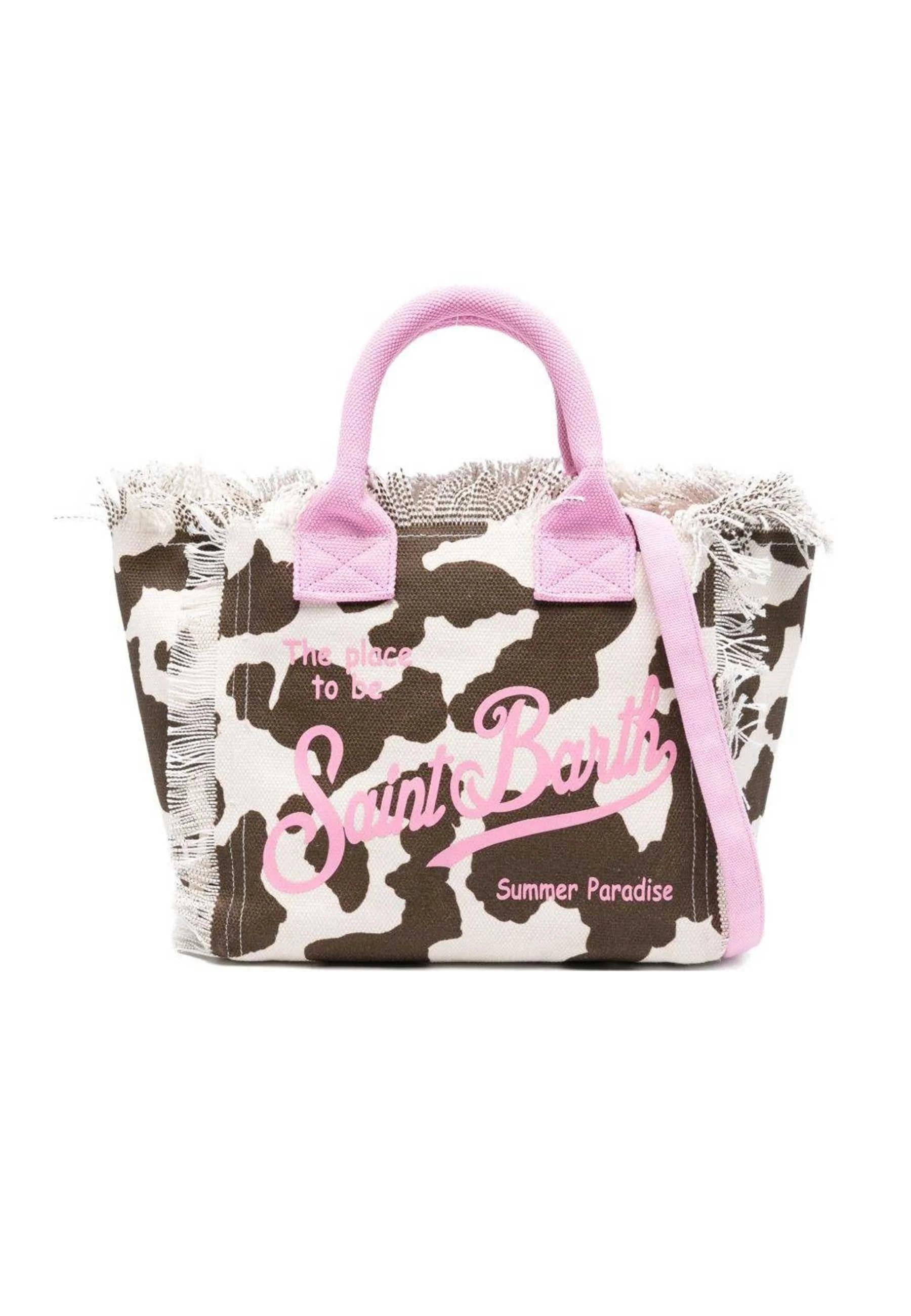 Mc2 saint barth Borsa Colette Effetto Muccato Logo Rosa COL0001 00327L MC2 SAINT BARTH 