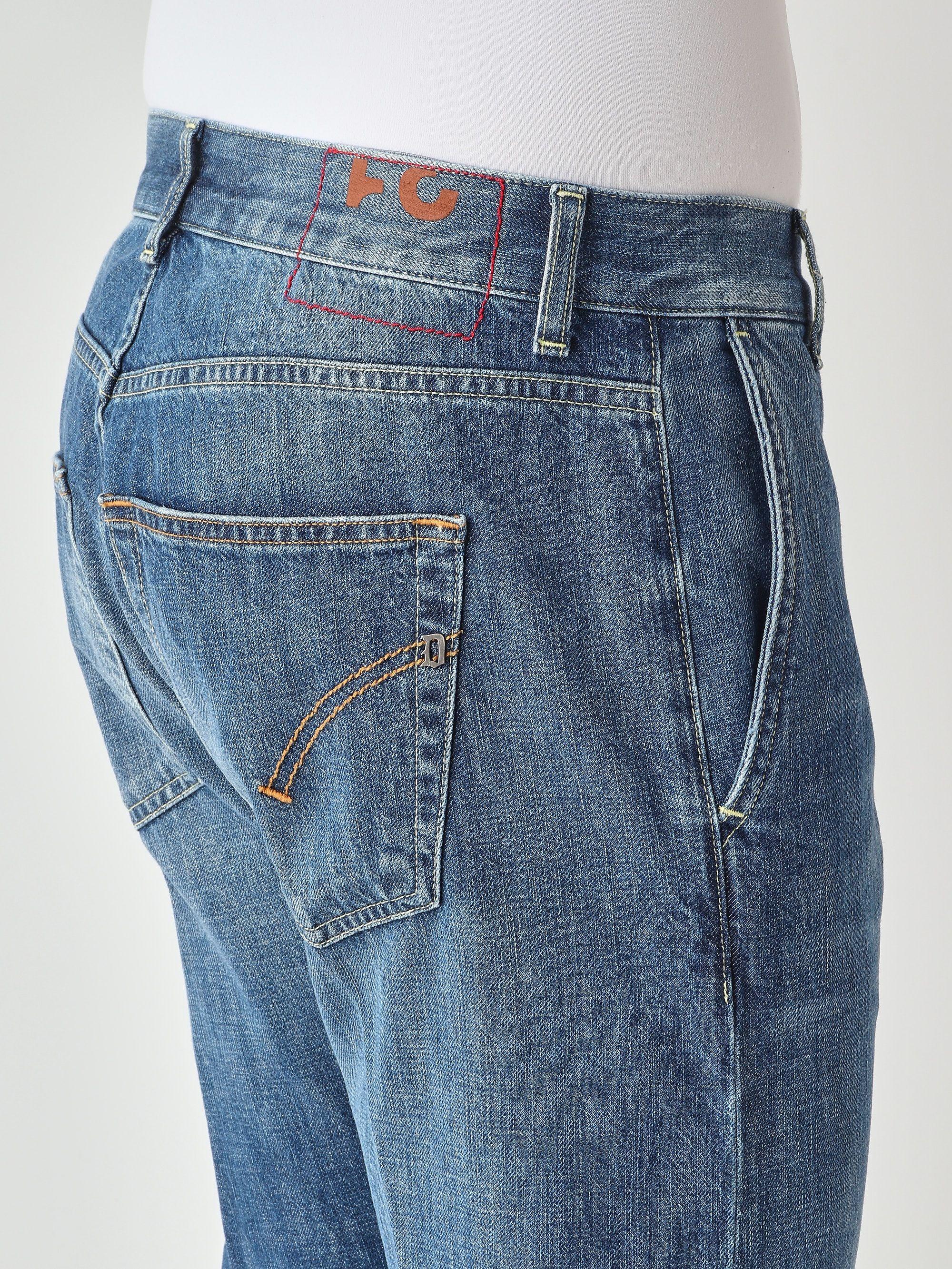 Jeans Jeff carrot in denim fisso riciclato UP641-DFH269U-J40 800 DONDUP 