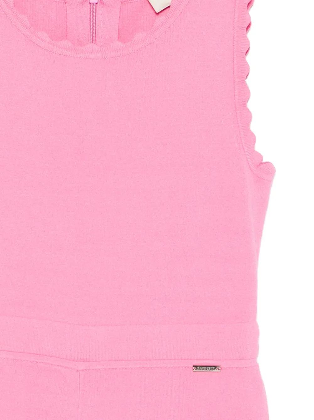 TWINSET Tuta in maglia traforata con motivo a zig-zag 261GJ3Q41 07207 TWINSET 