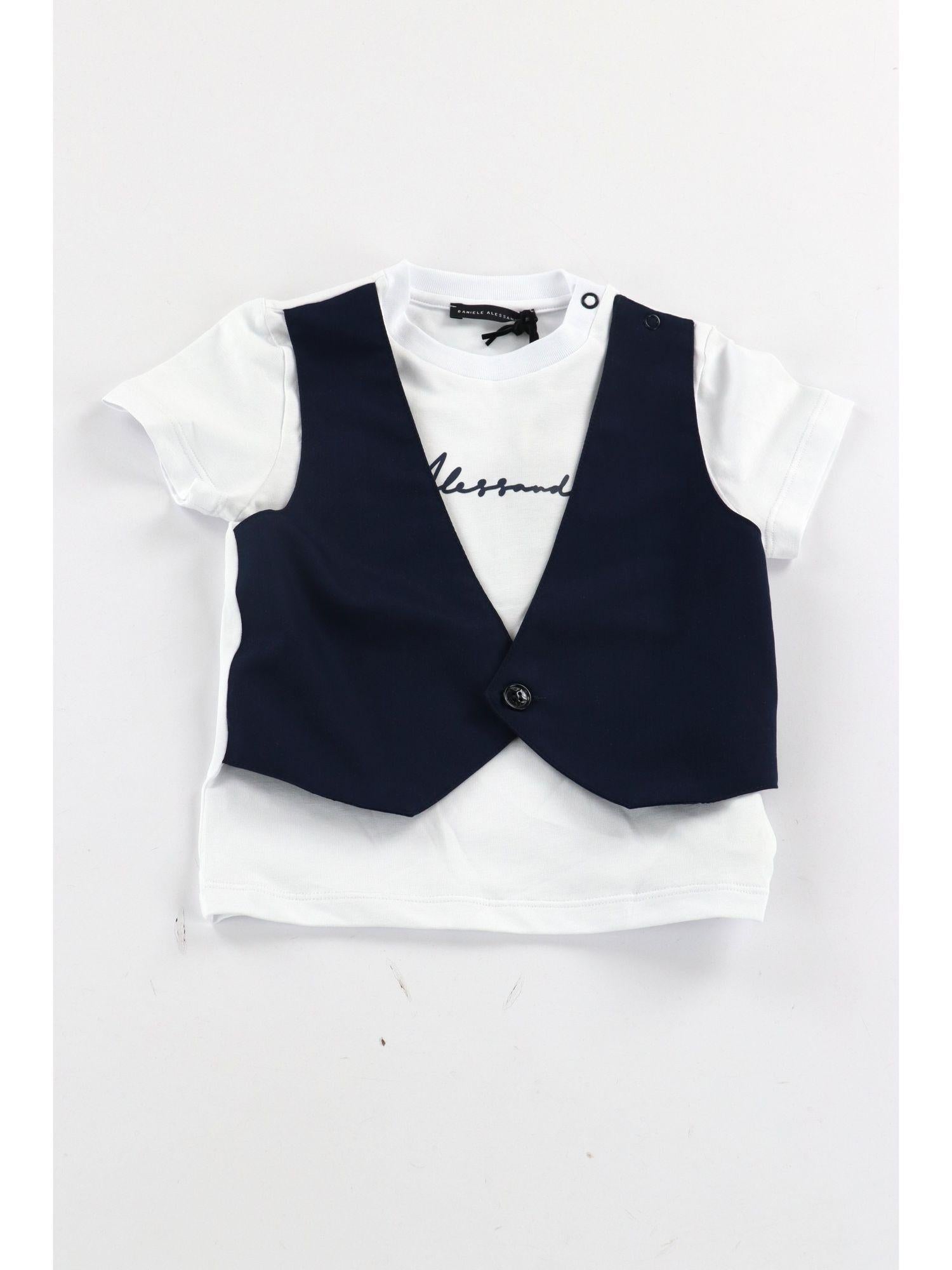 T-shirt Daniele Alessandrini 1296M00335 da bambino navy 1296M00335 NAVY DANIELE ALESSANDRINI 