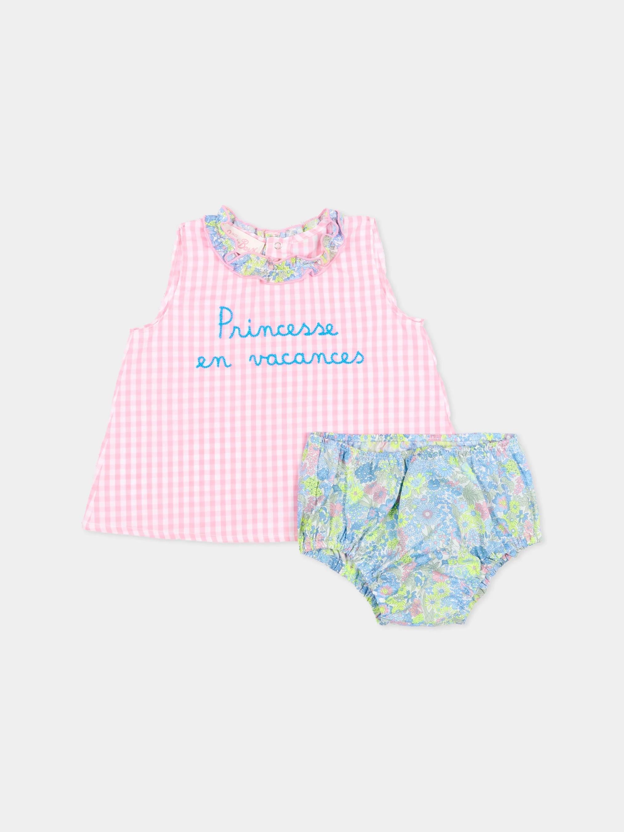 Mc2 Saint Barth<BR/>Completo rosa Abbey per neonata ABB0002 00974L MC2 SAINT BARTH 